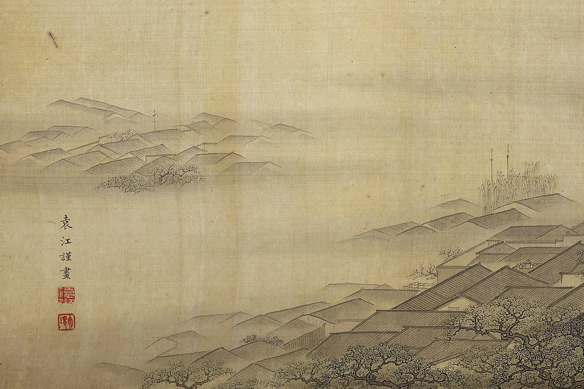 袁江《瞻园图》局部 (5)
