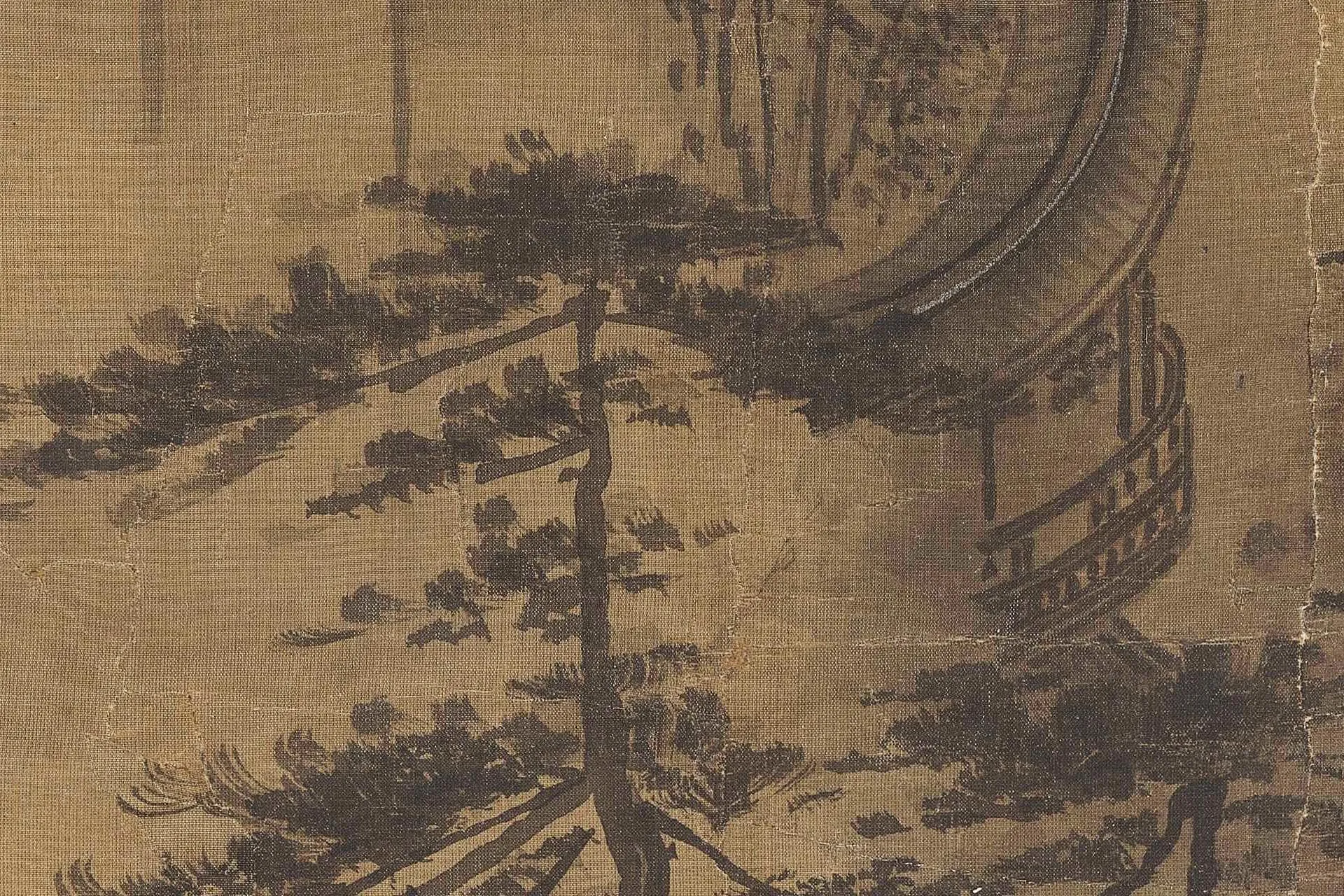 马远《踏歌图》超高清大图局部 (13)