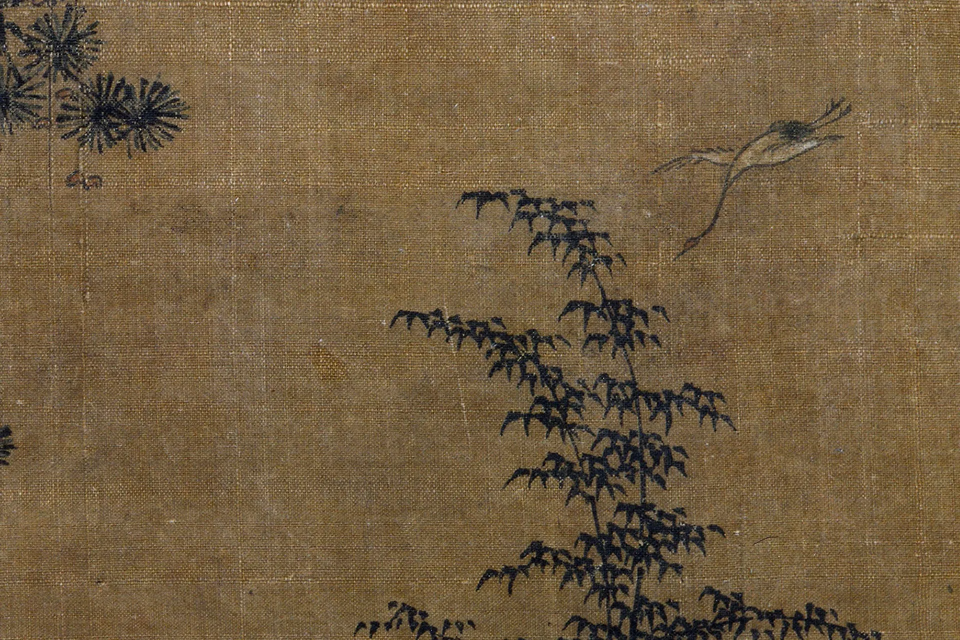 马远《松下闲吟图》局部 (3)