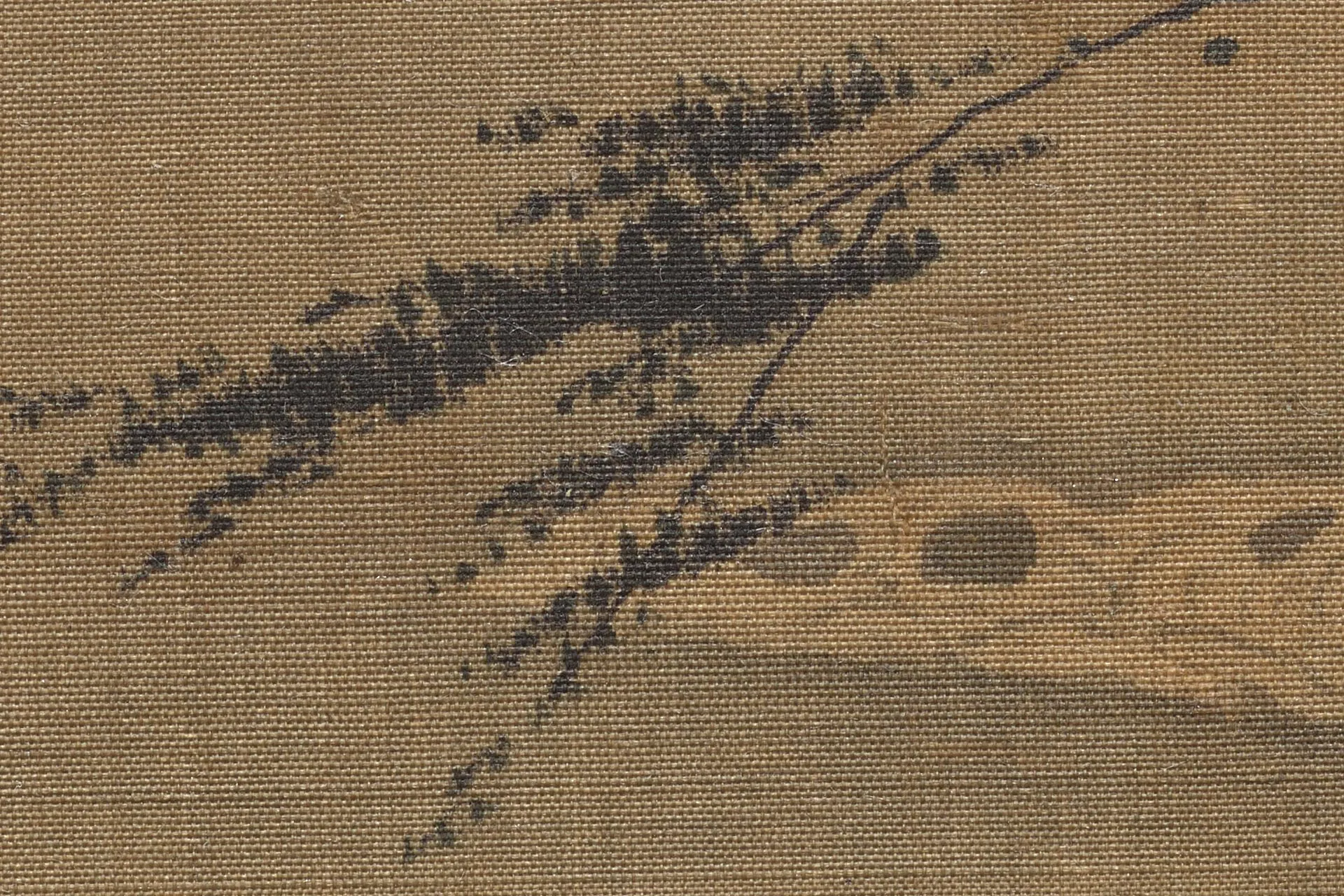 马远山水人物画《松溪观鹿图》高清大图局部 (3)