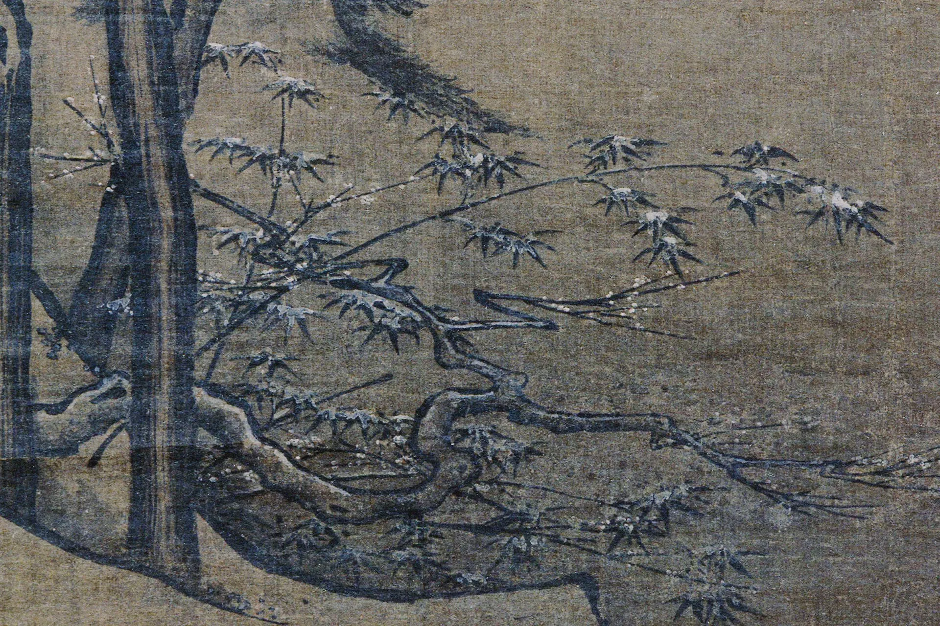 马远《雪履观梅图》局部 (2)