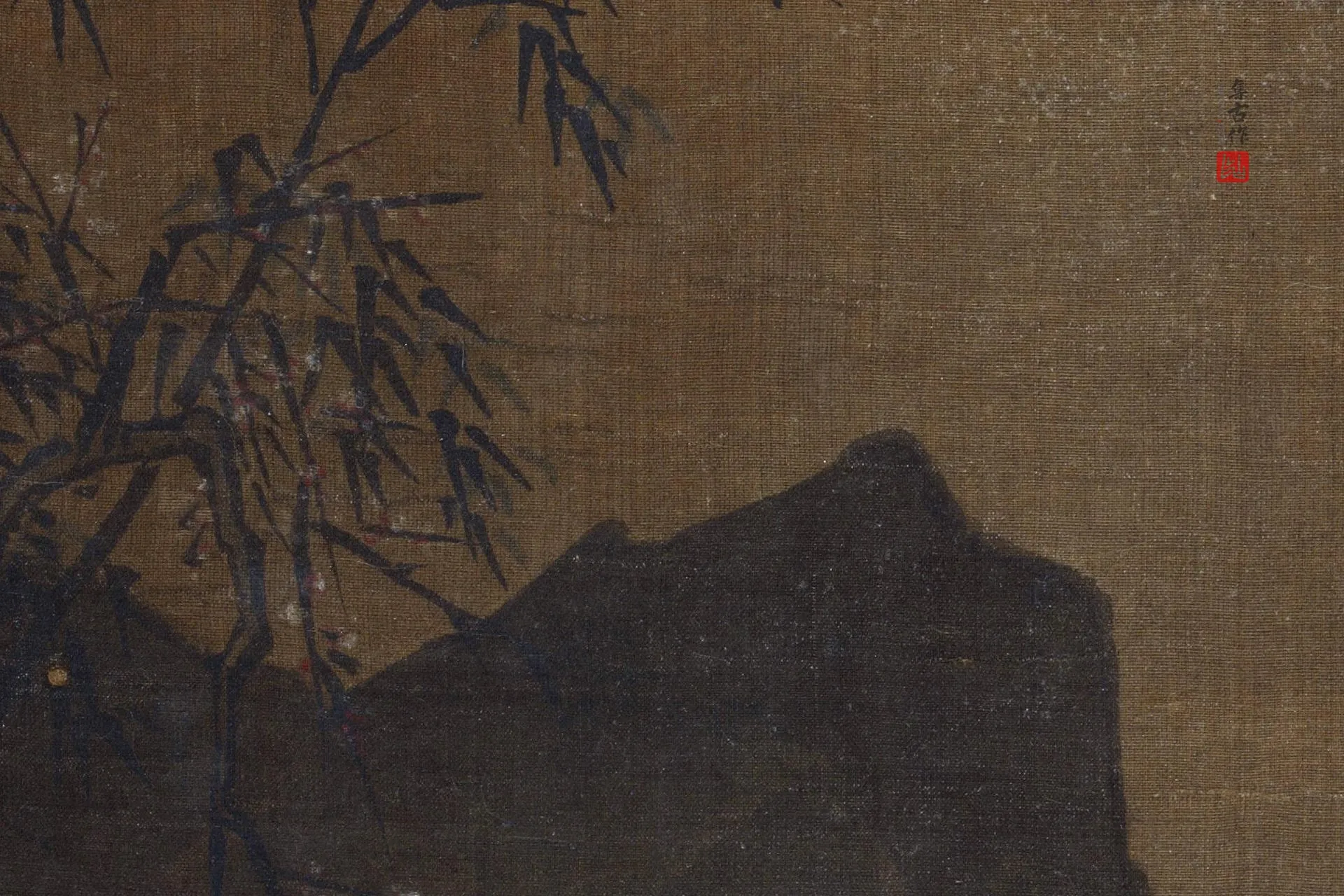 传马远《林和靖梅花图》局部 (3)