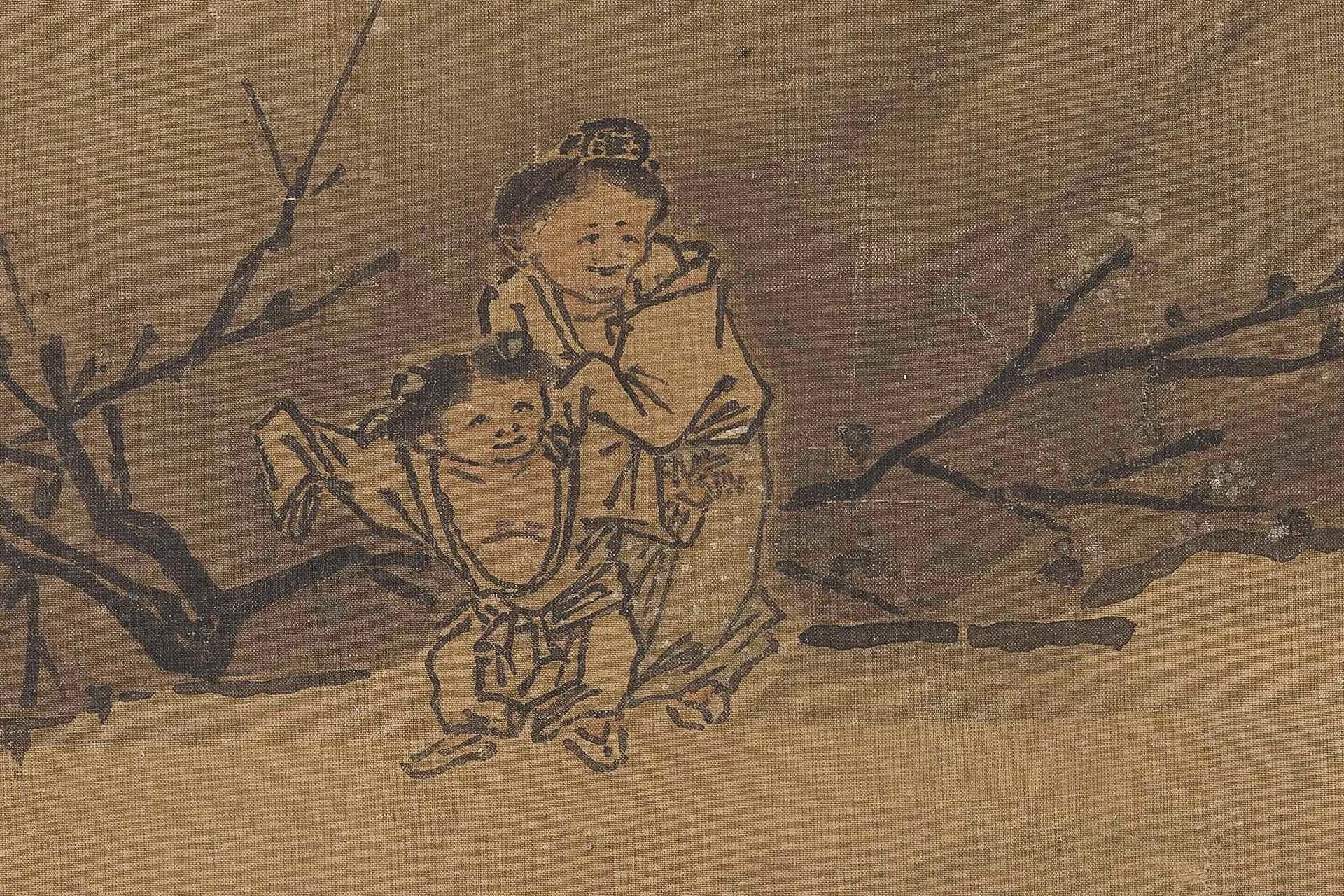 马远《踏歌图》超高清大图局部 (6)