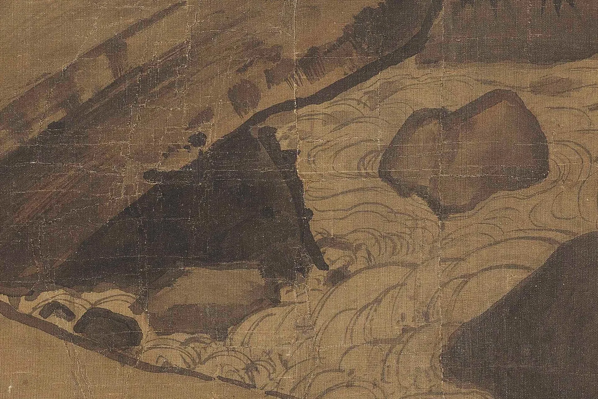 马远《踏歌图》超高清大图局部 (5)