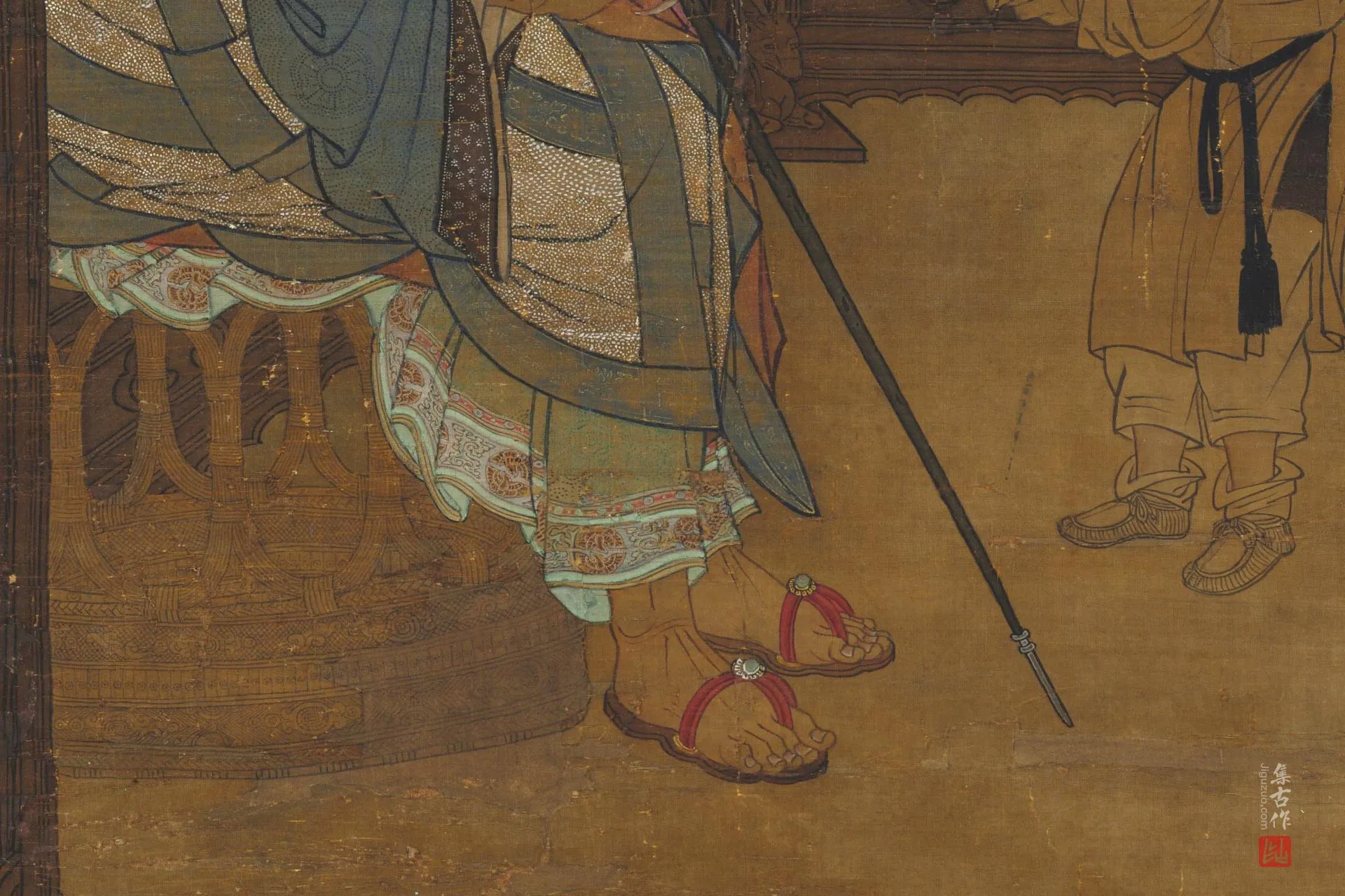 刘松年《画罗汉图》局部 (2)
