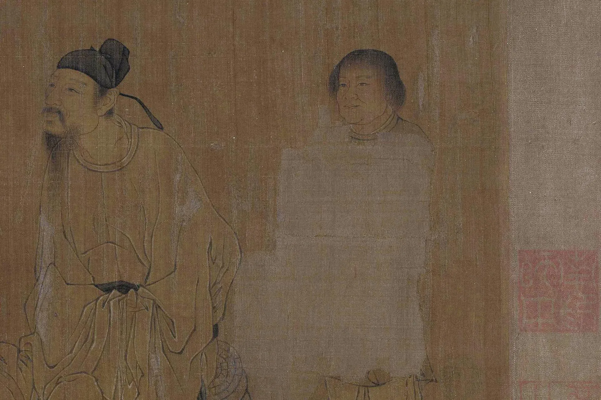 宋摹《阎立本萧翼赚兰亭图》局部 (2)