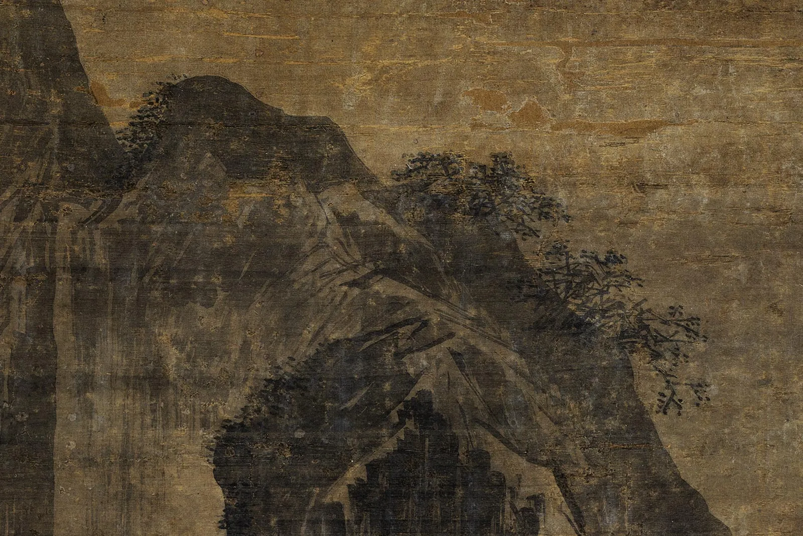 传夏圭山水人物画《山居图》局部 (5)