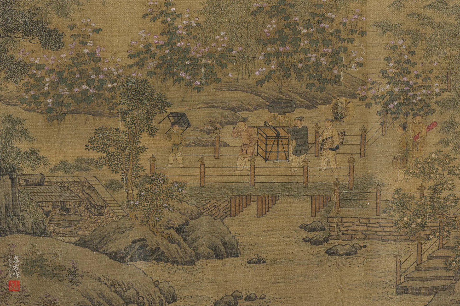 传刘松年《西园雅集图》局部 (2)