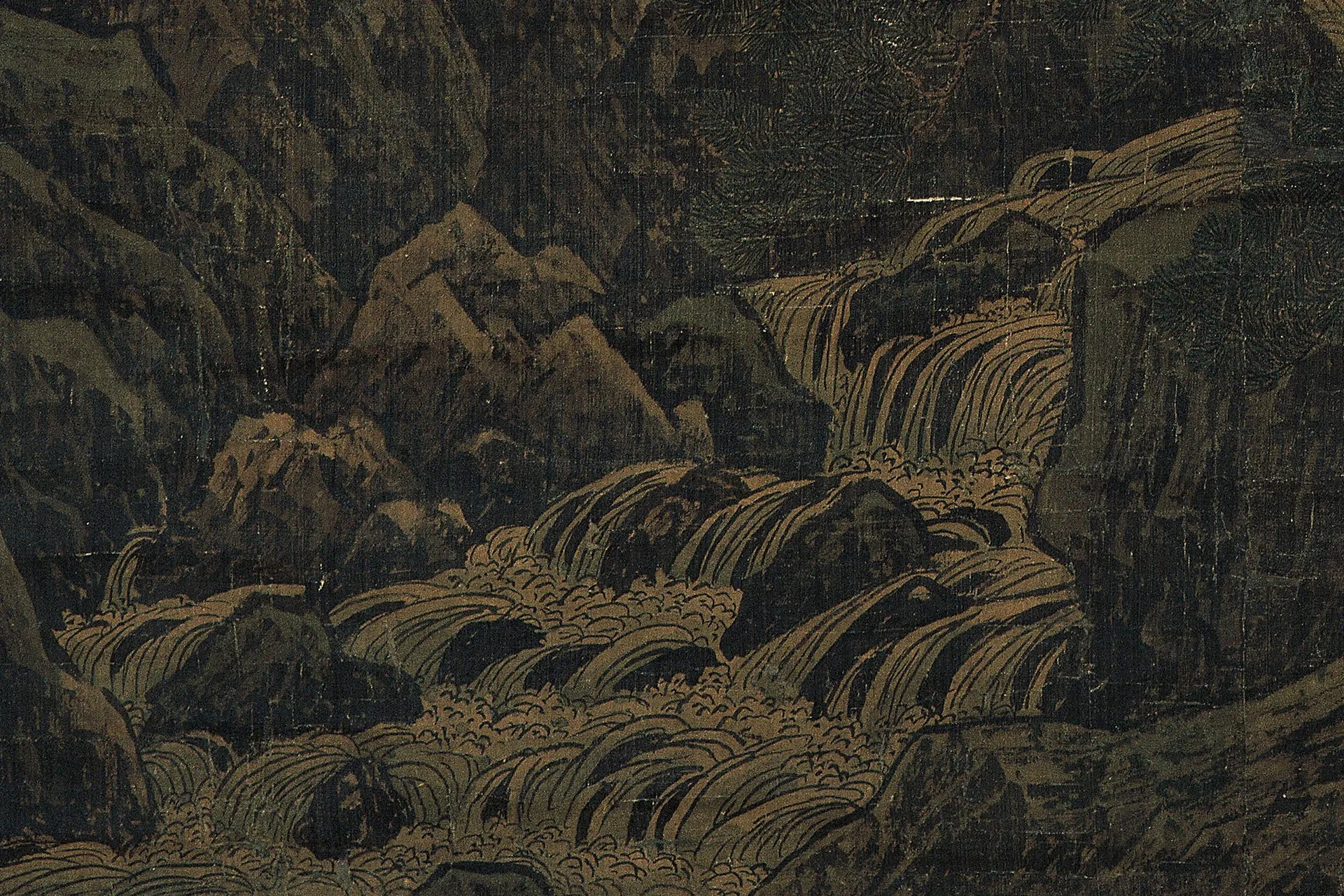 李唐《万壑松风图》局部 (7)