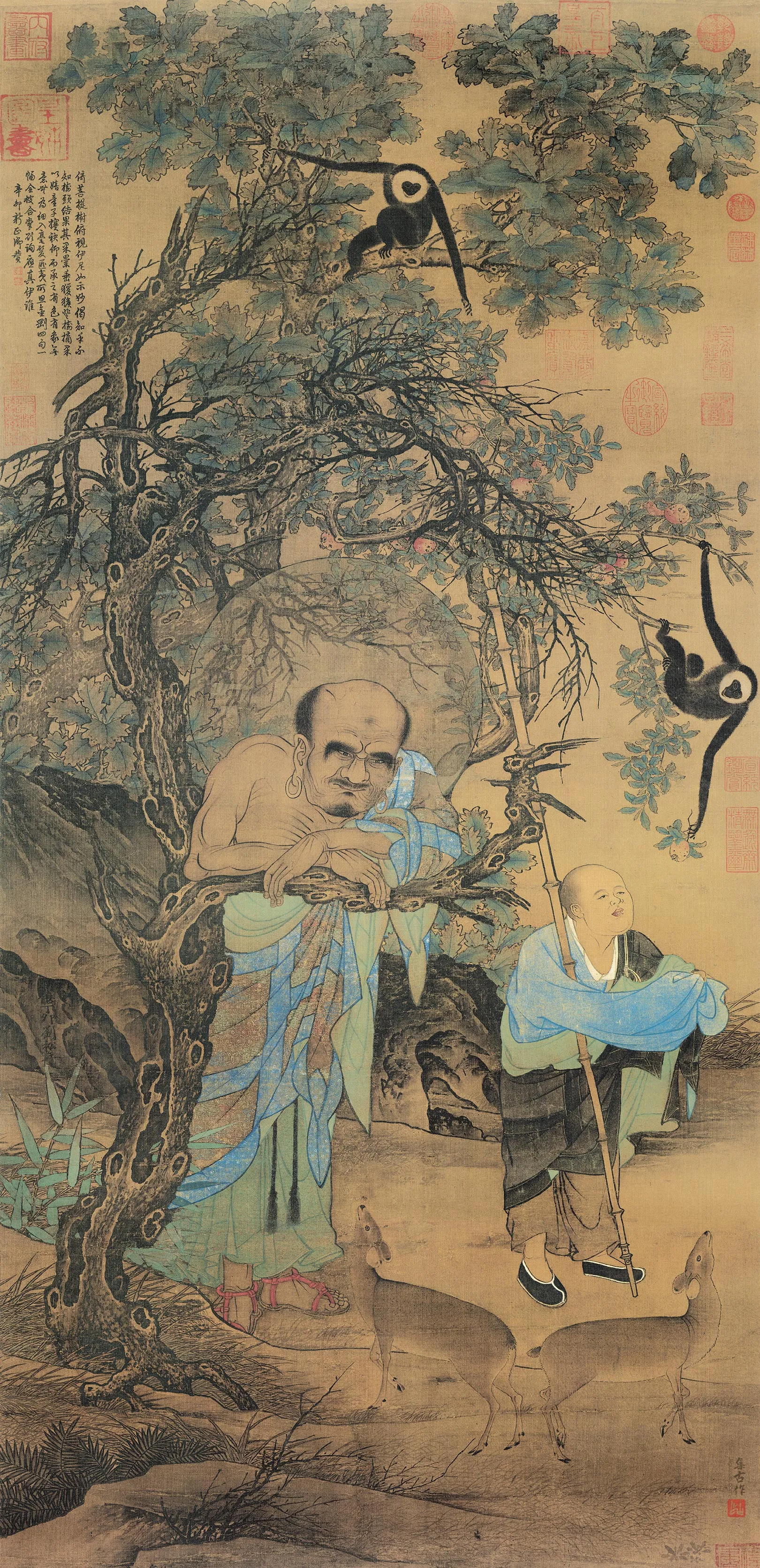 刘松年《画罗汉图》轴