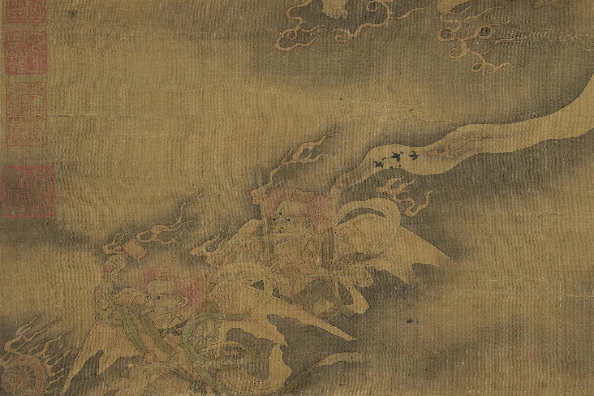 传李公麟《为霖图》局部 (3)