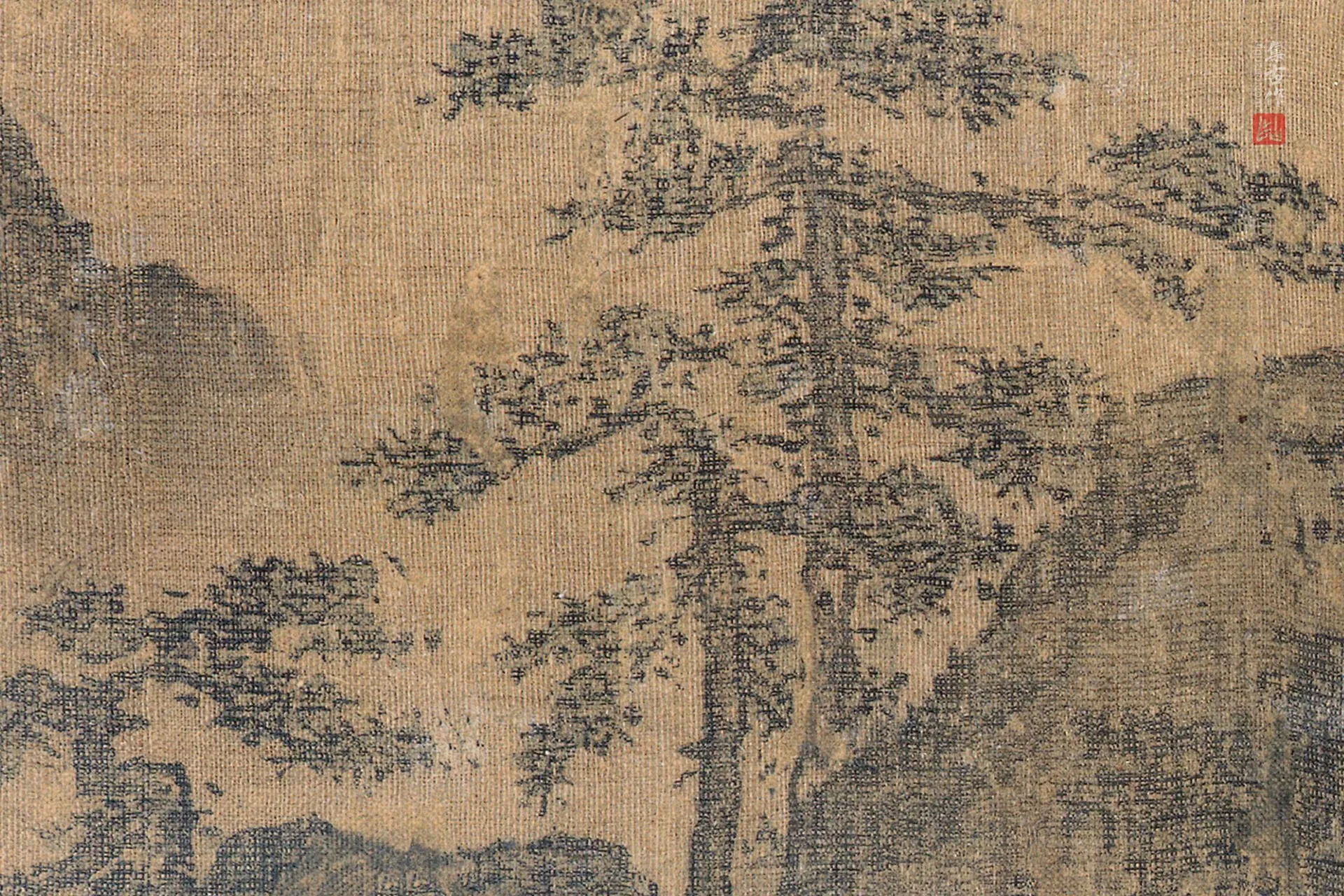 胡舜臣《送郝玄明使秦图》超高清大图局部 (5)