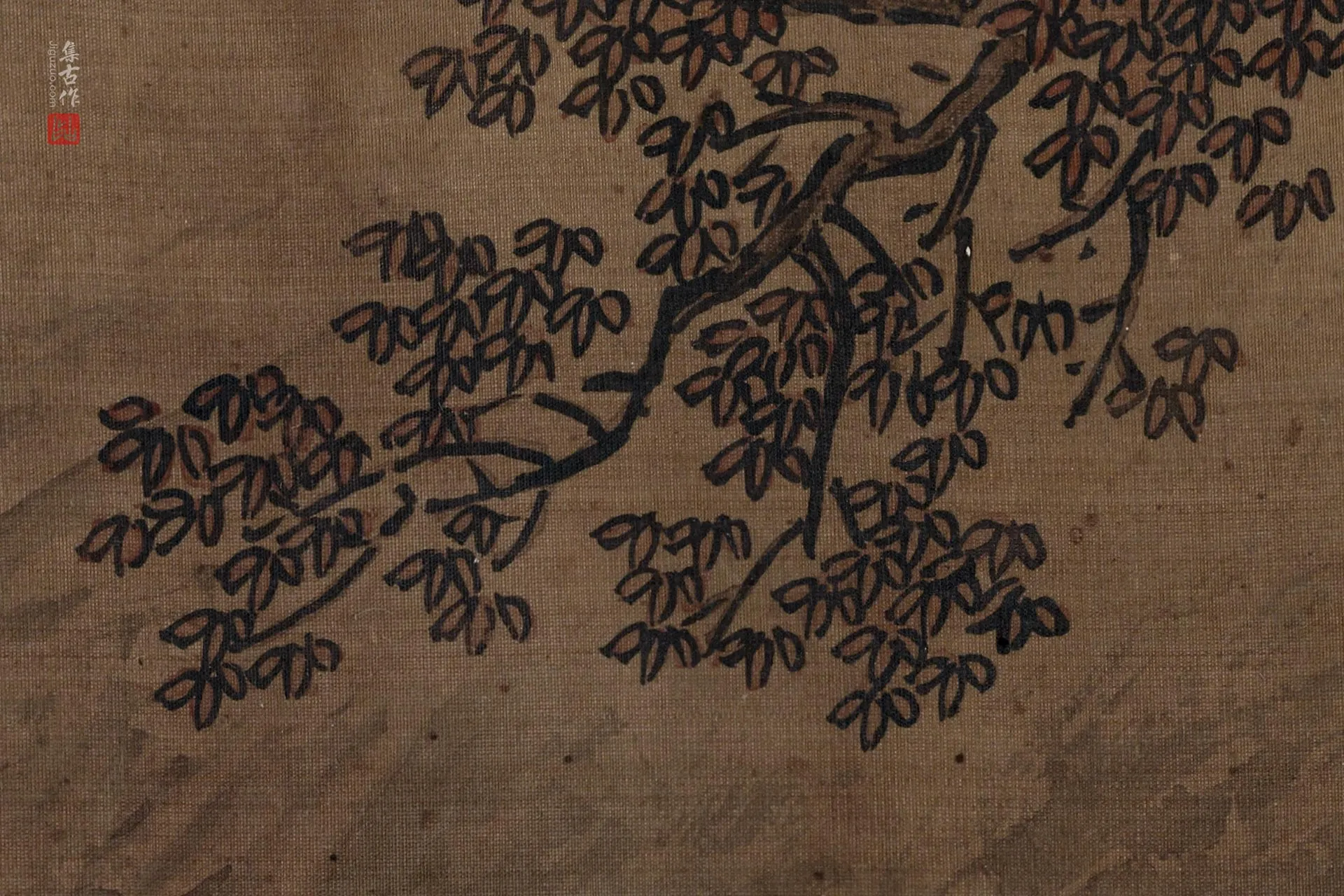 明人《仿李唐濠濮图》高清大图局部 (3)