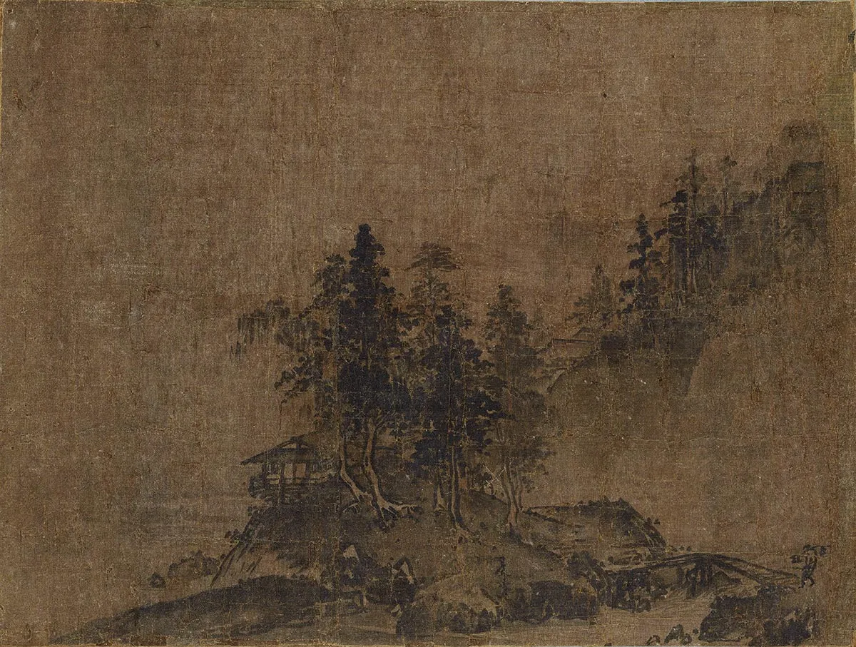 传夏圭山水图页