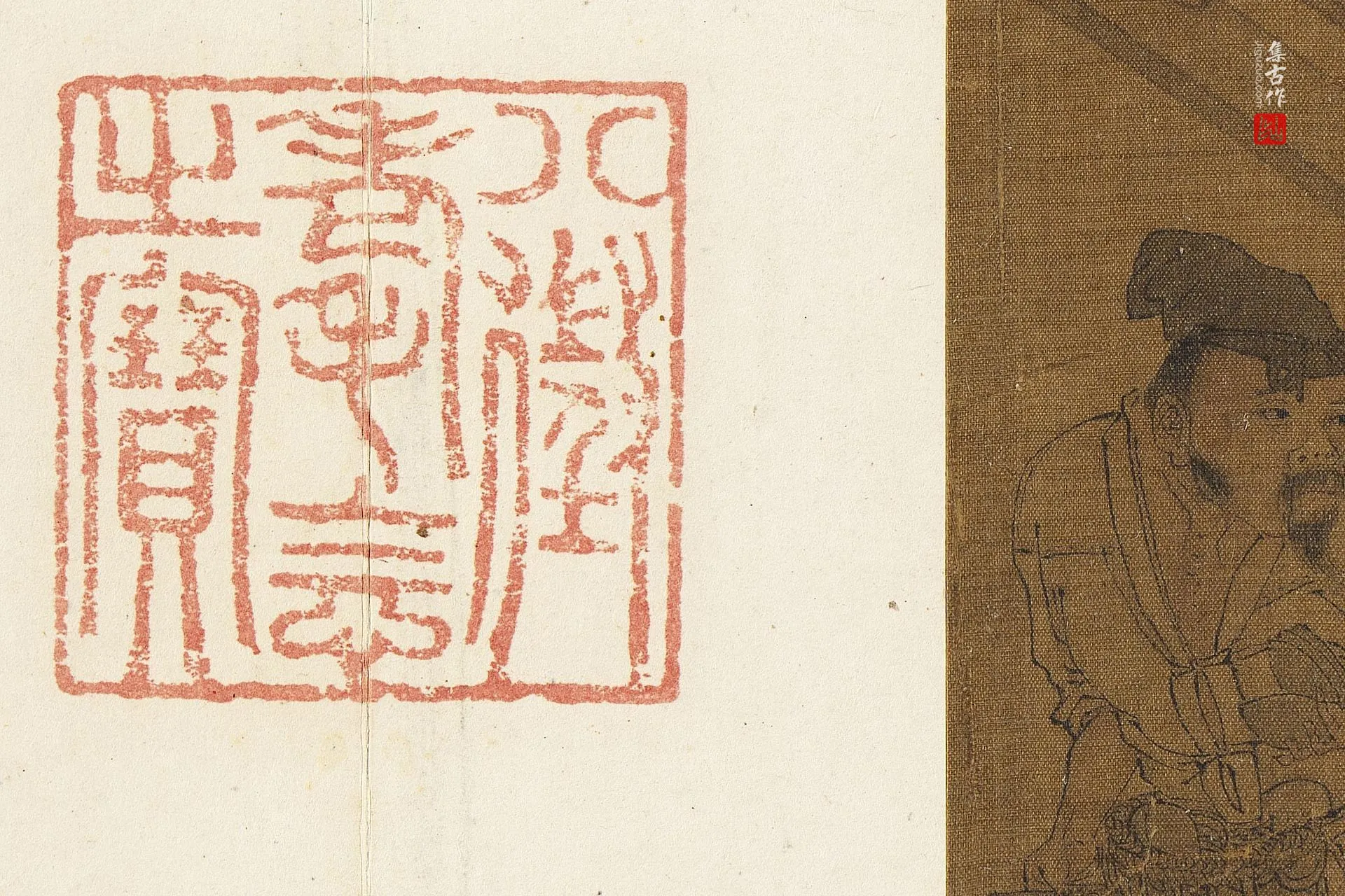 刘松年《茗园赌市图》高清大图局部 (5)