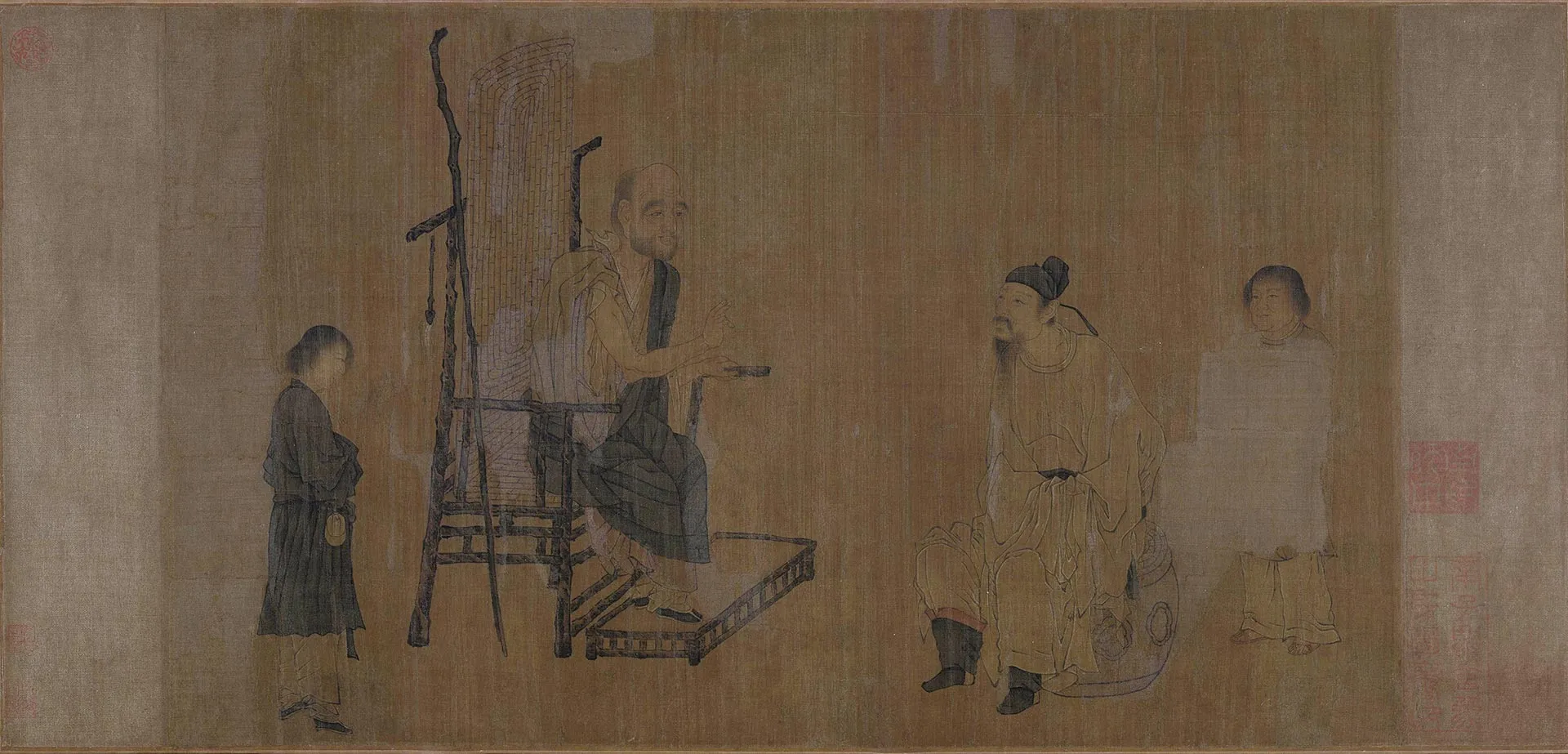 宋摹《阎立本萧翼赚兰亭图》