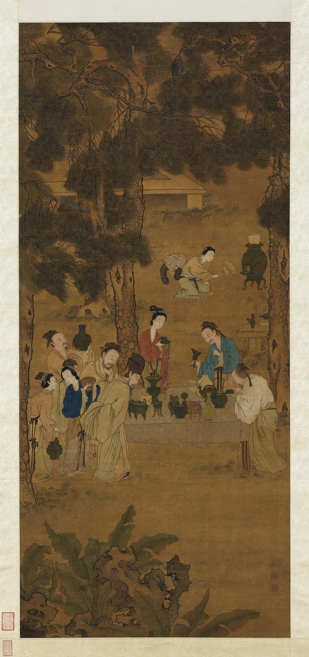 刘松年《博古图》轴