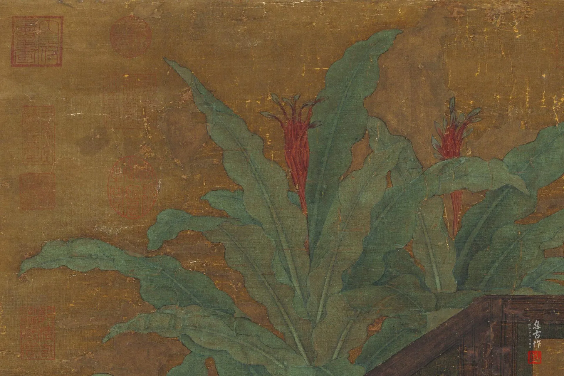 刘松年《画罗汉图》局部 (3)