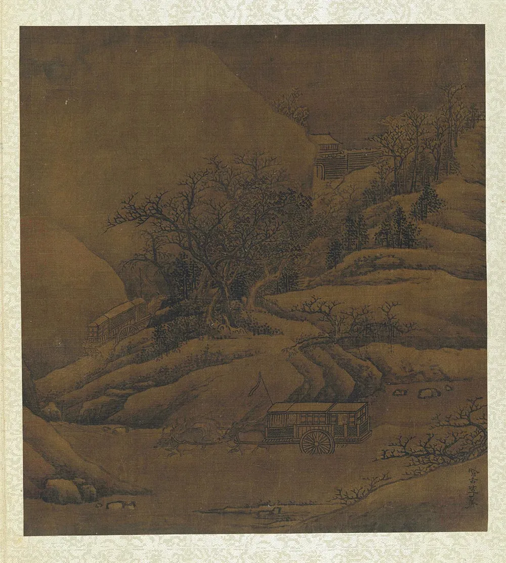 宋李唐冬景山水页