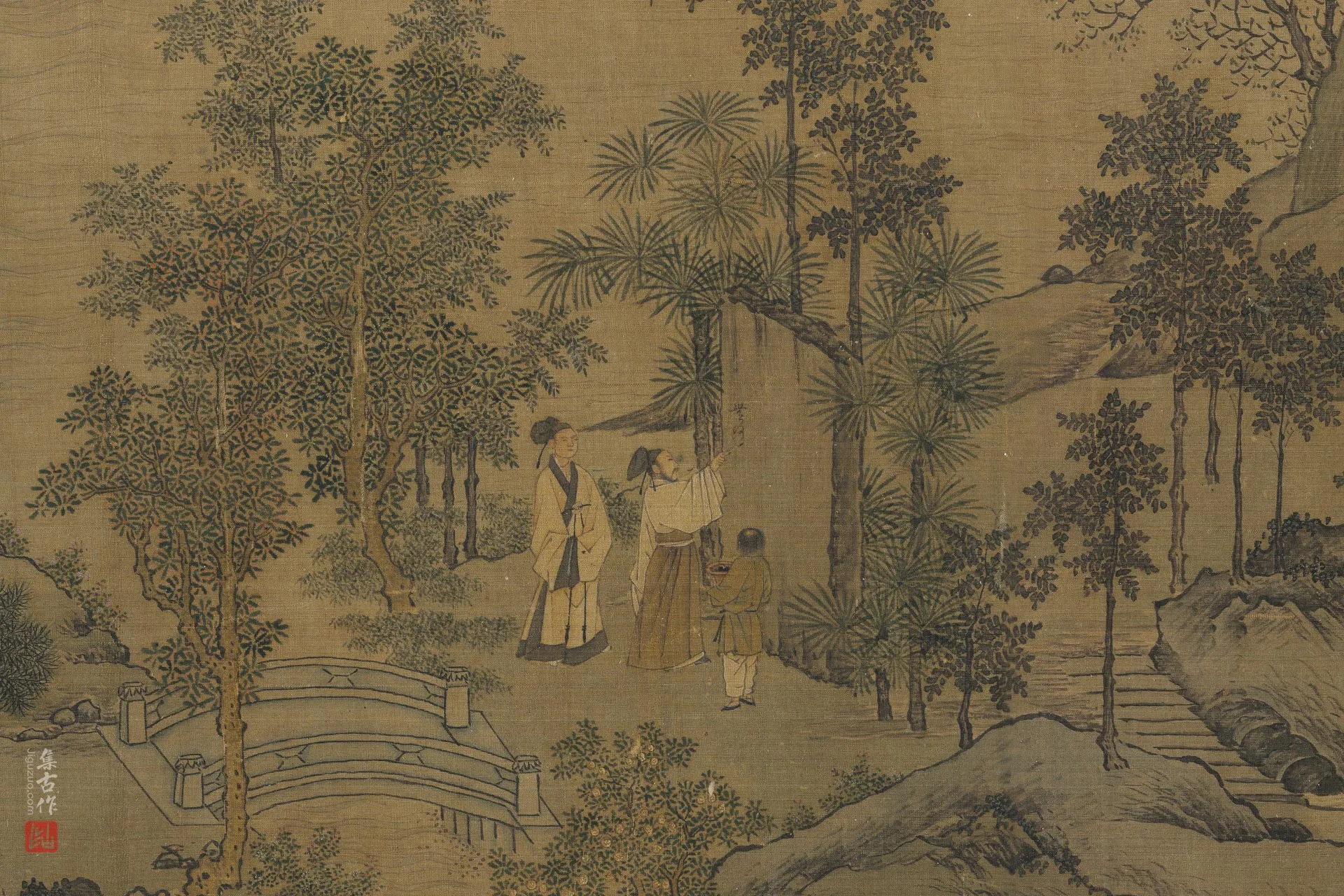 传刘松年《西园雅集图》局部 (4)