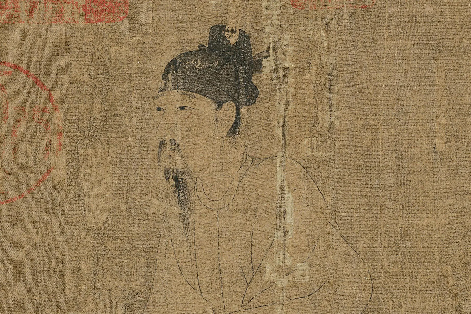 北宋摹《阎立本萧翼赚兰亭图》高清局部 (2)