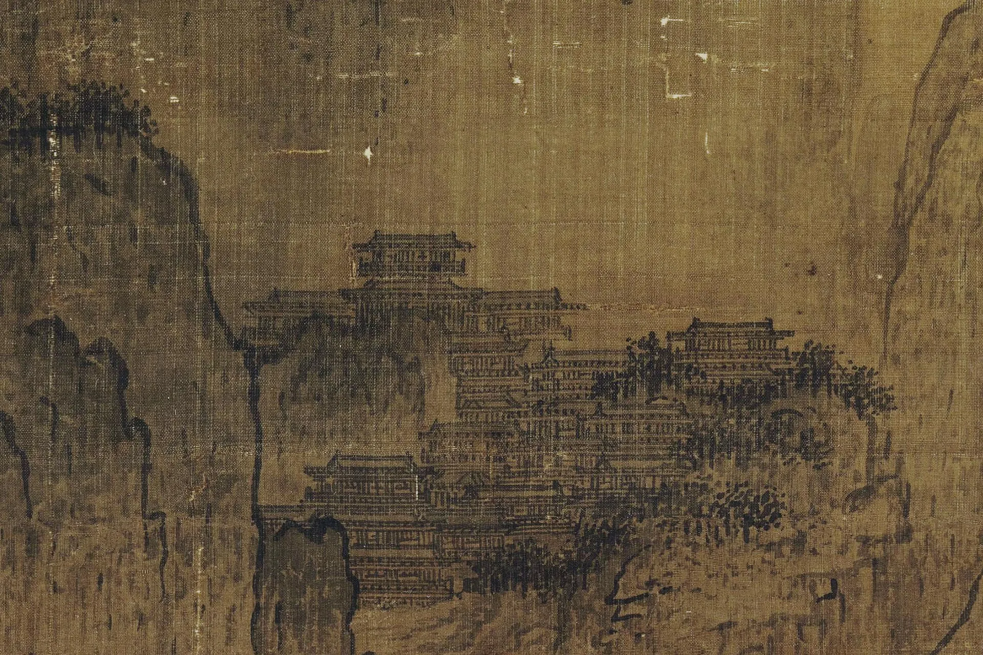 燕文贵《溪山楼观图》高清图局部 (10)