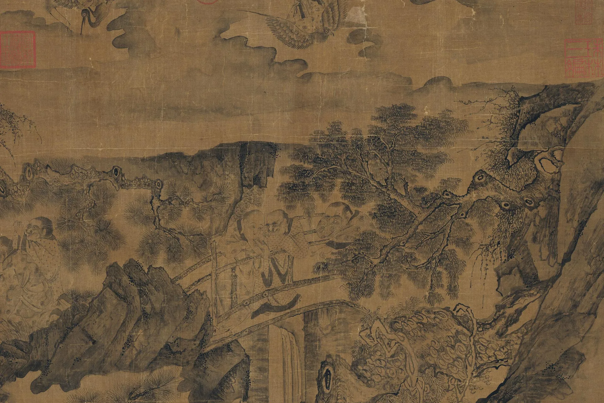 传李公麟《画十八罗汉图》局部 (3)