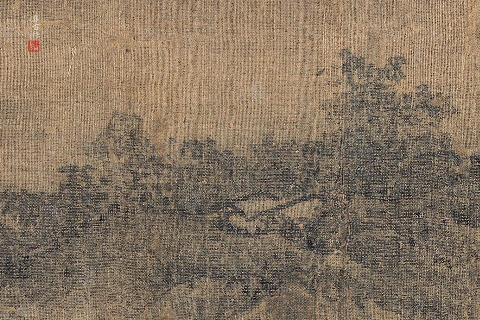 胡舜臣《送郝玄明使秦图》超高清大图局部 (7)