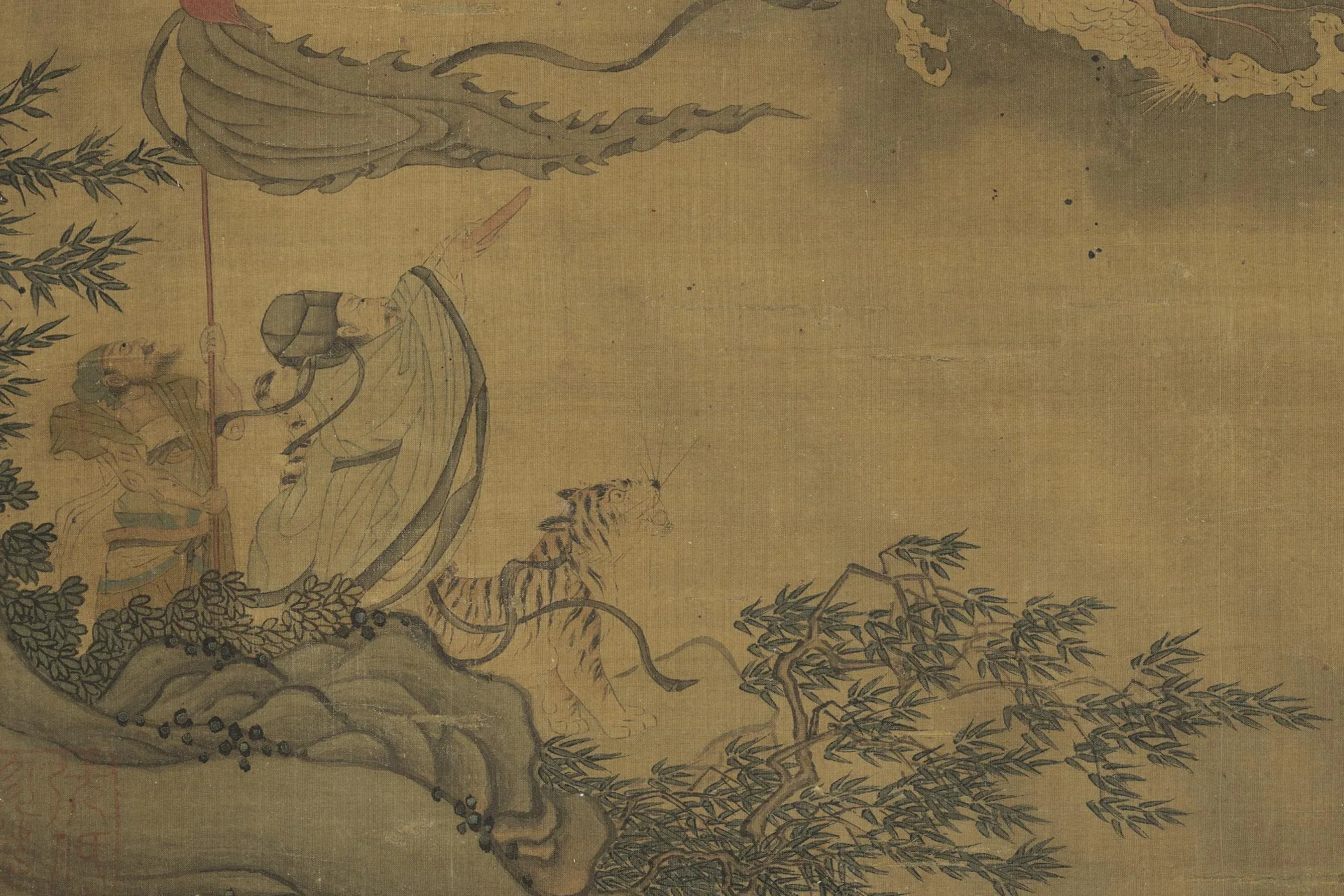 传李公麟《为霖图》局部 (1)