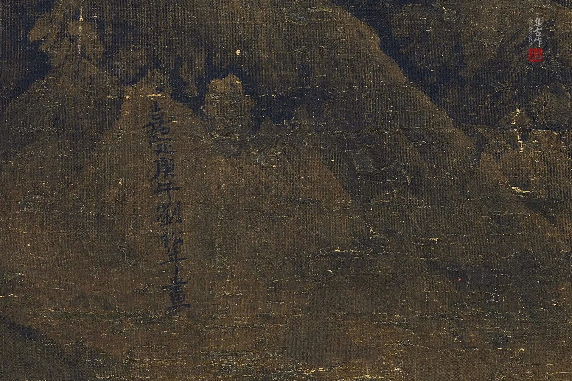 刘松年《醉僧图》高清图局部 (3)