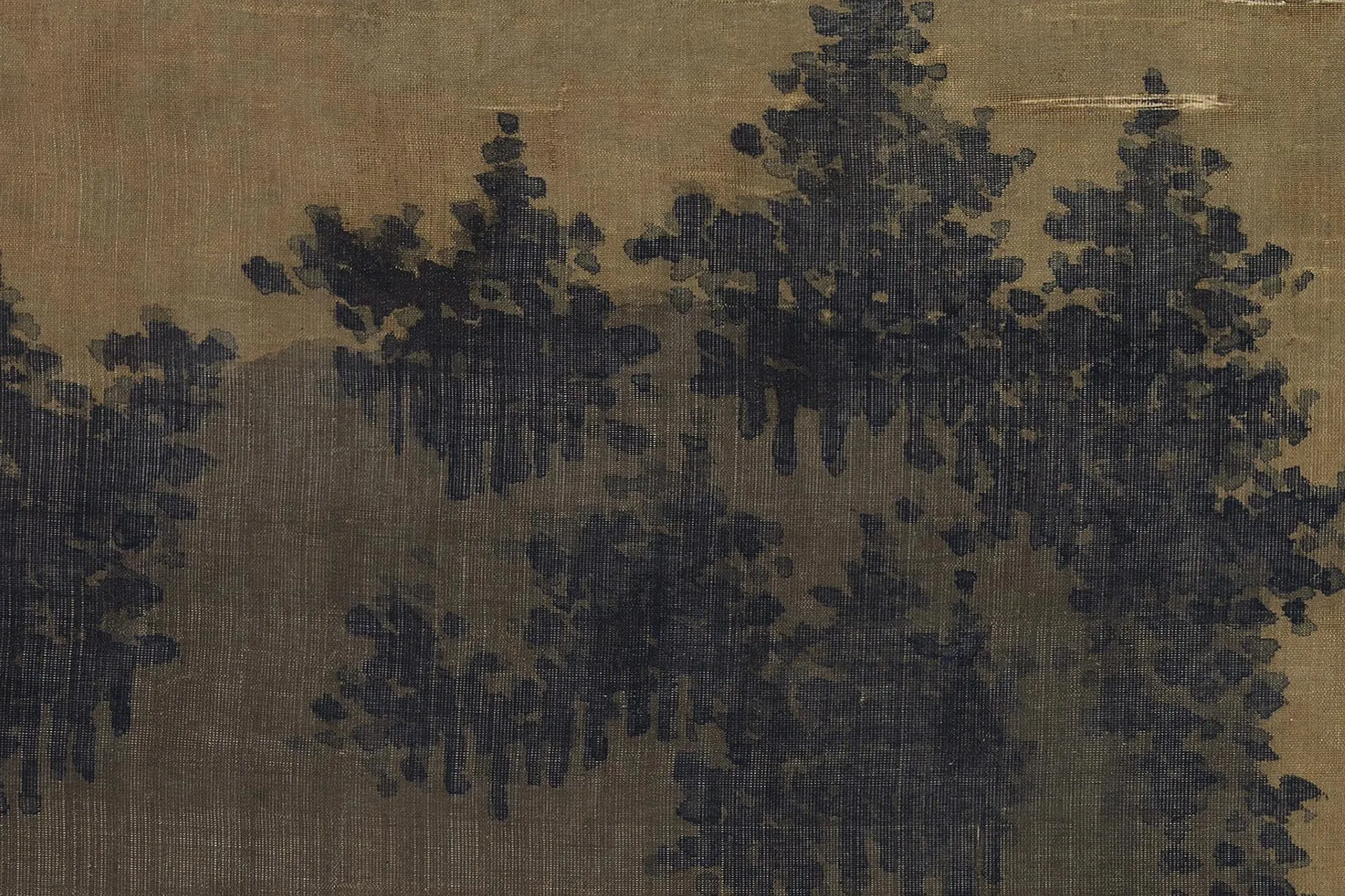 夏圭山水画《归棹图》高清大图局部 (7)