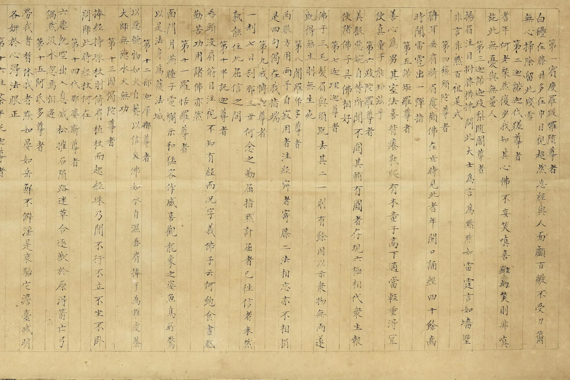 李公麟《大士十八阿罗汉图》局部 (2)
