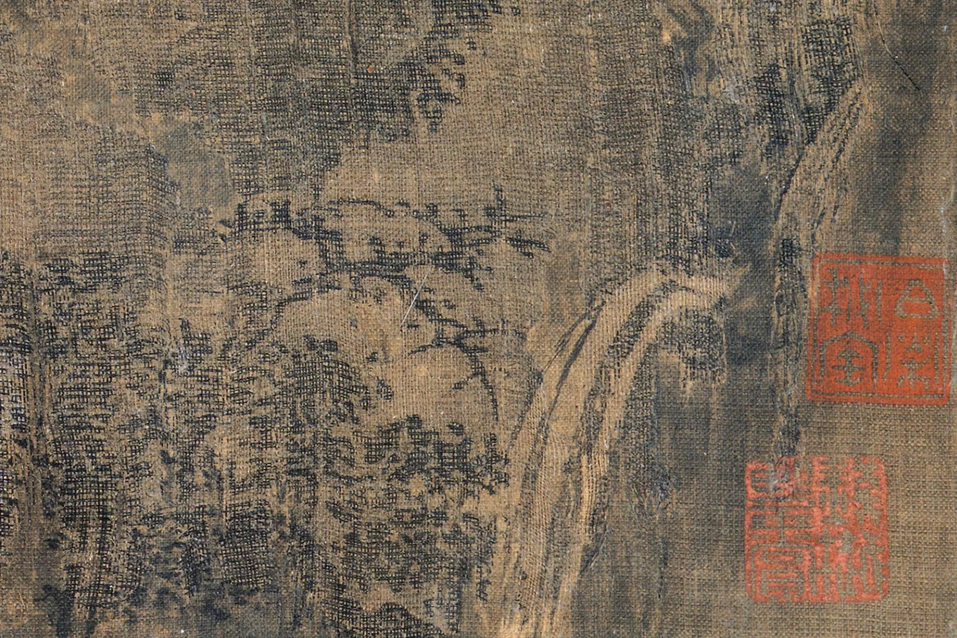 胡舜臣《送郝玄明使秦图》超高清大图局部 (1)