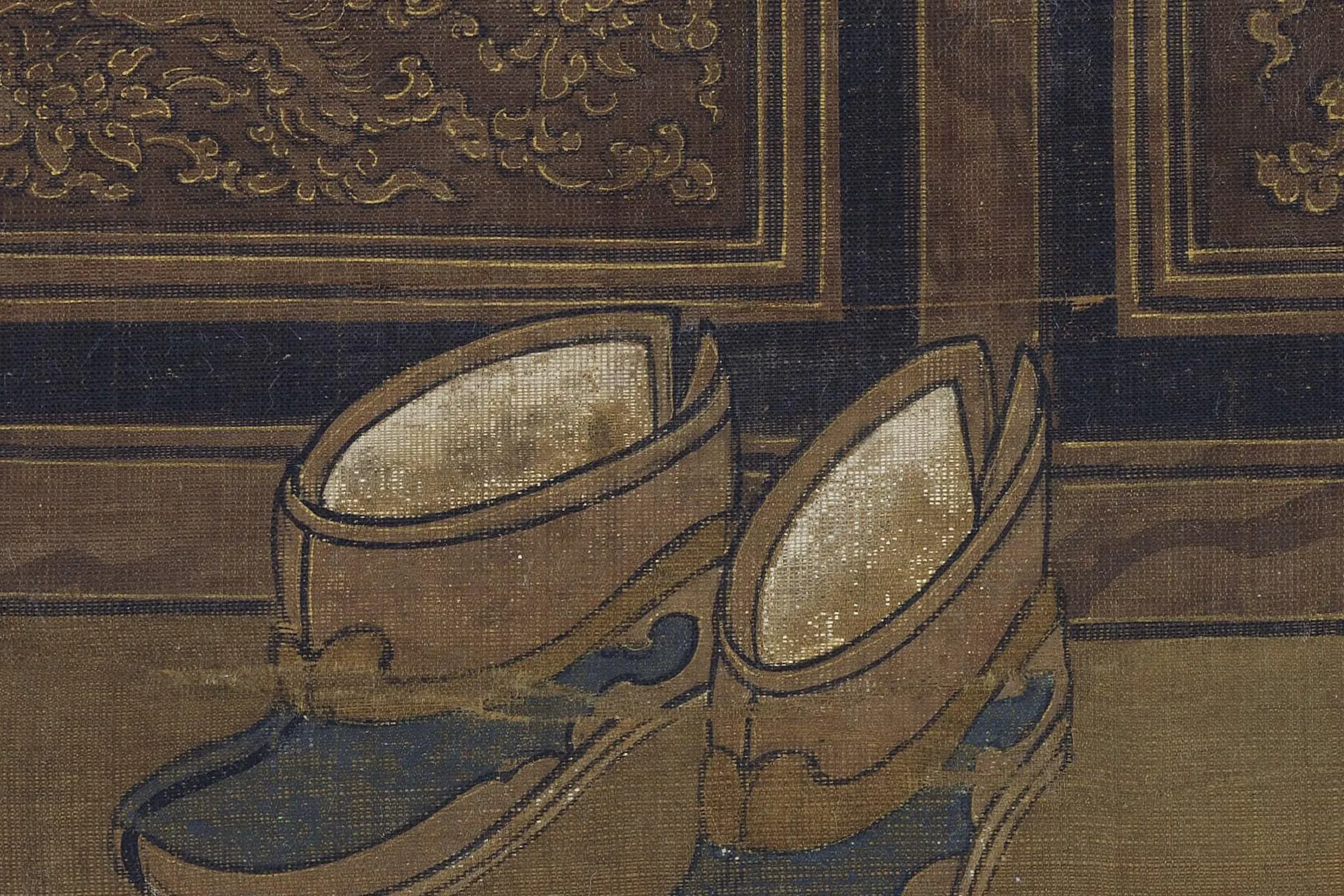 传刘松年《补衲图》高清大图局部 (7)