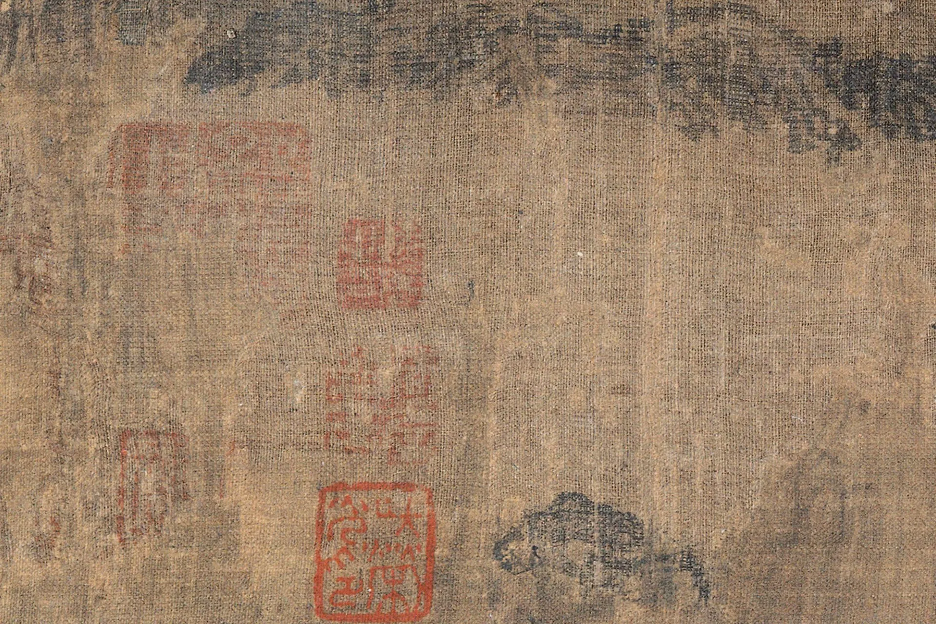 胡舜臣《送郝玄明使秦图》超高清大图局部 (9)