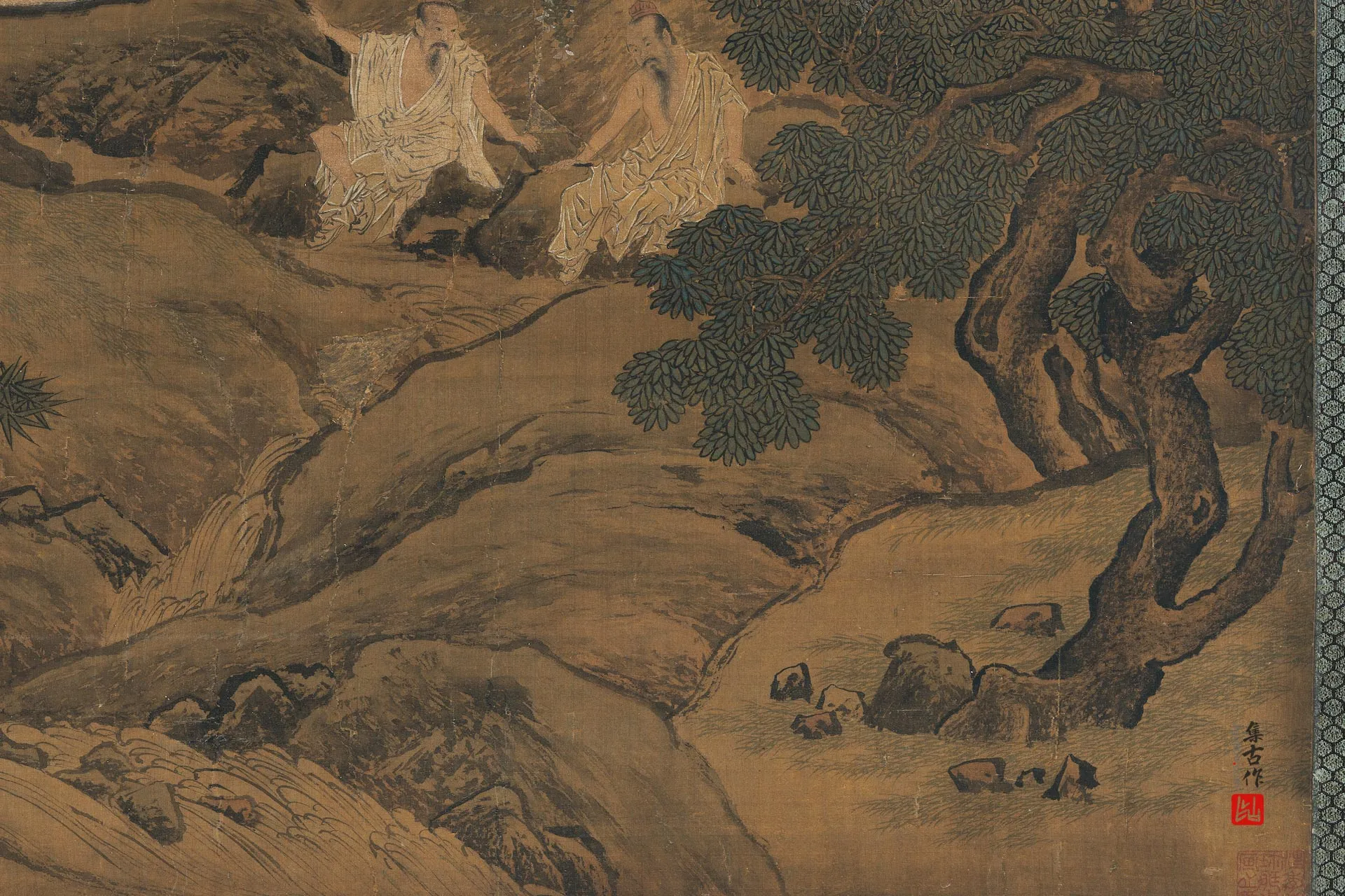 传刘松年《画瑶池献寿图》局部图 (3)