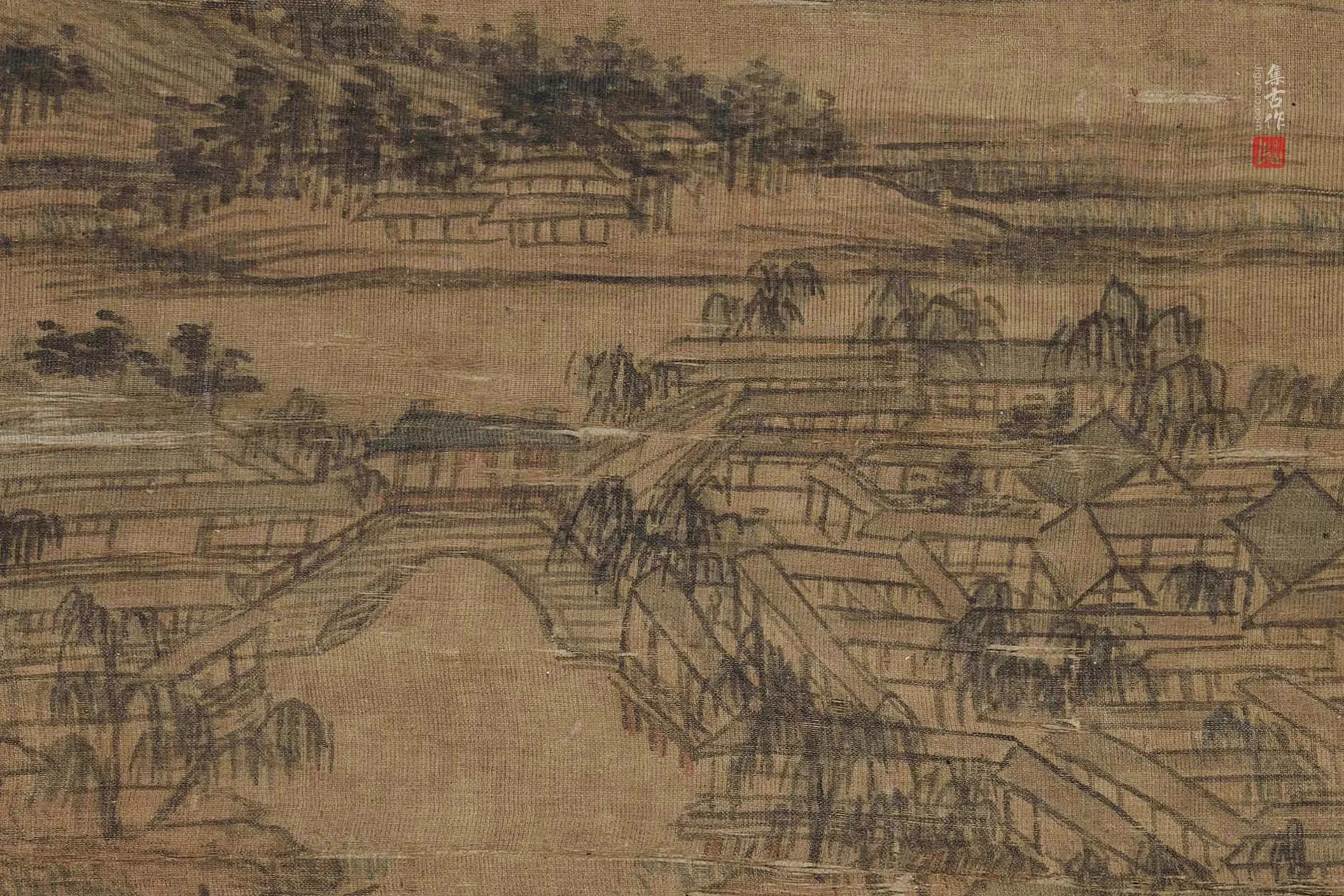 陈汝言《荆溪图》高清大图局部 (3)