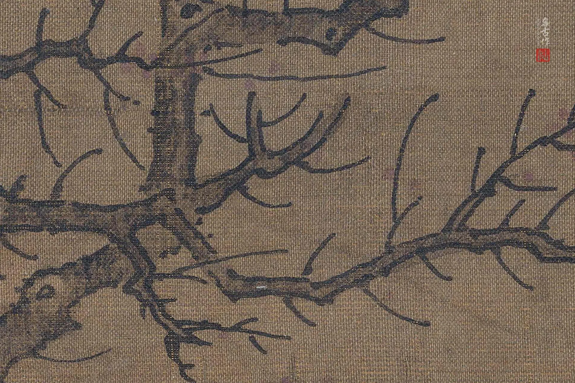 传李唐《牧牛图》高清大图局部 (4)