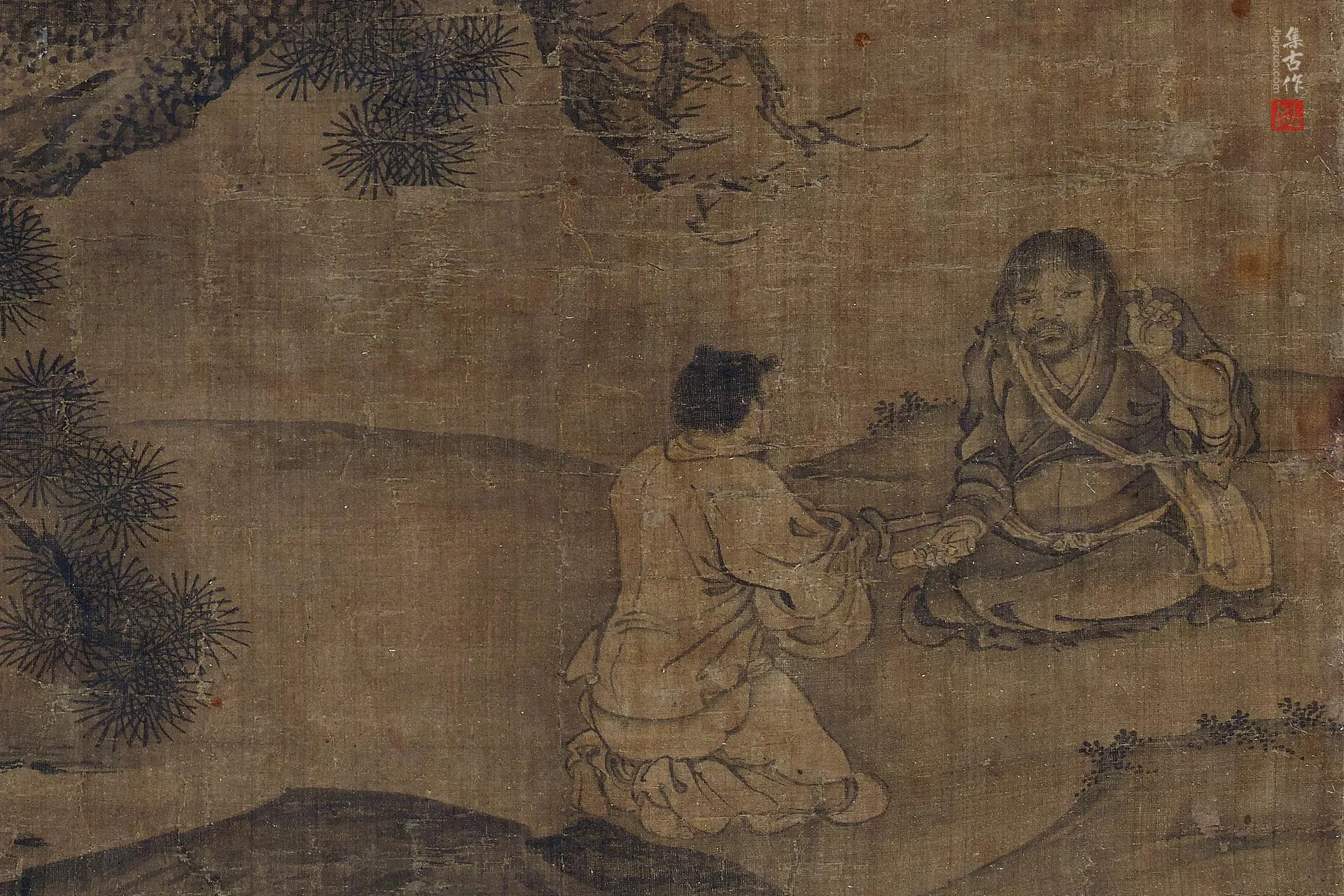 松阴论道图局部(4)