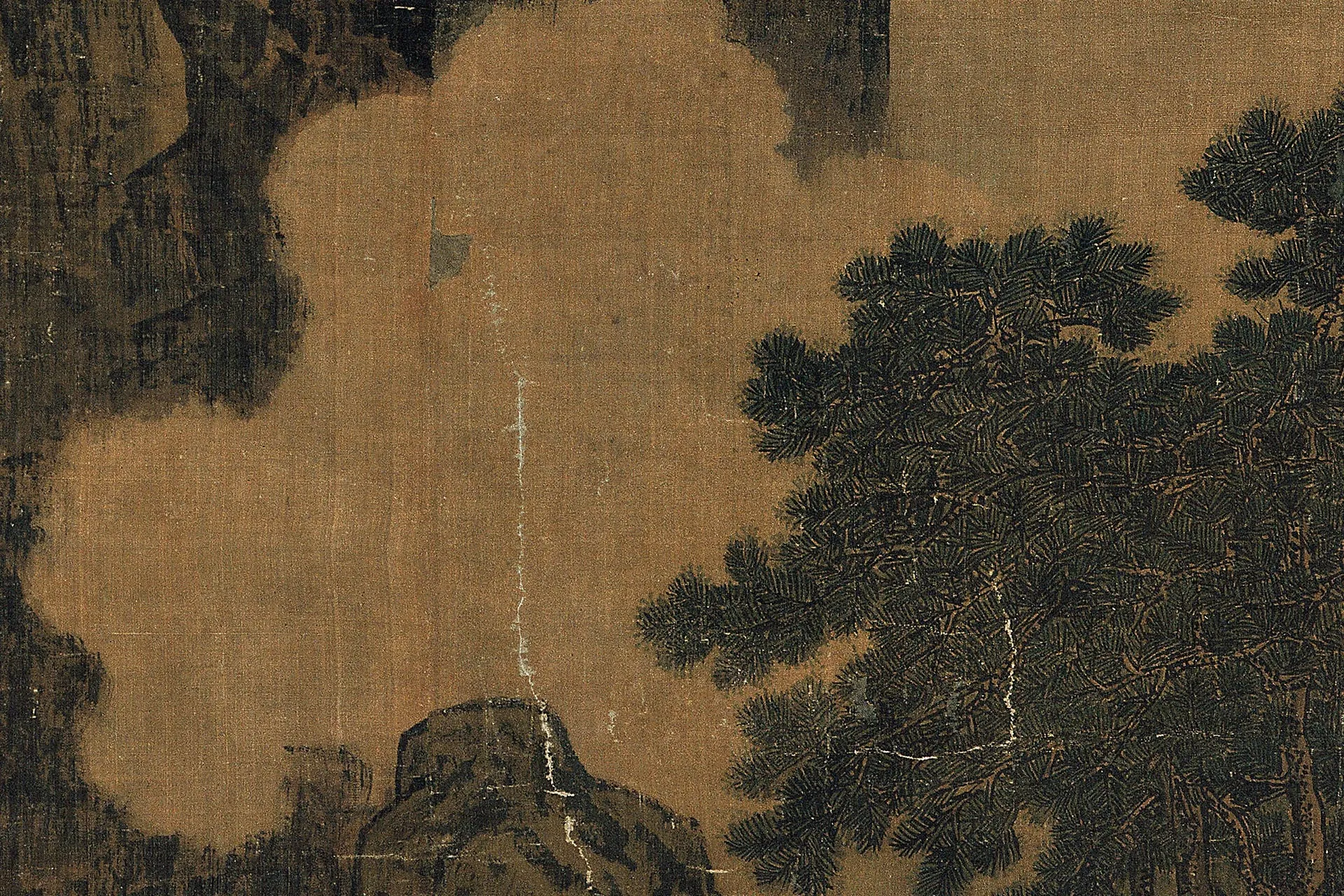 李唐《万壑松风图》局部 (4)