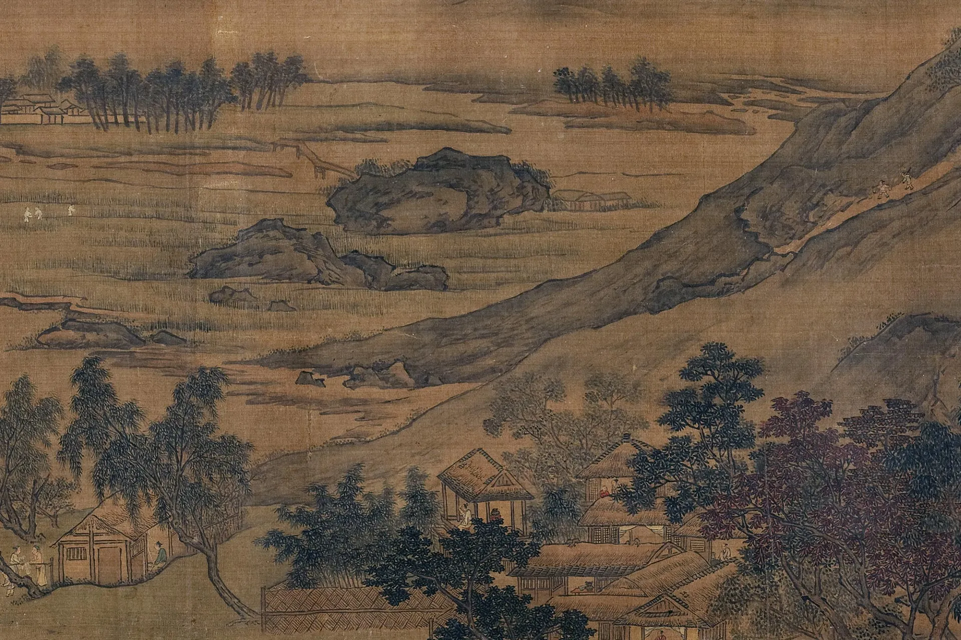 传李唐山水画《松壑流泉图》局部 (3)