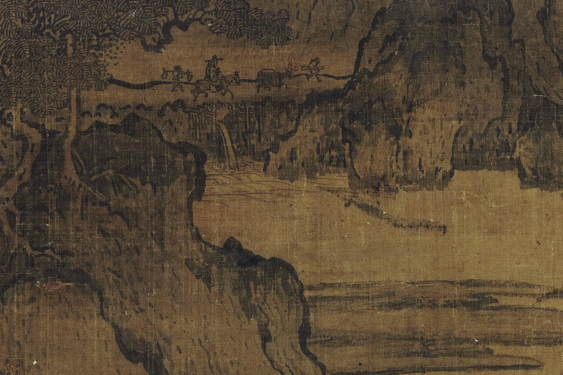 燕文贵《溪山楼观图》高清图局部 (7)
