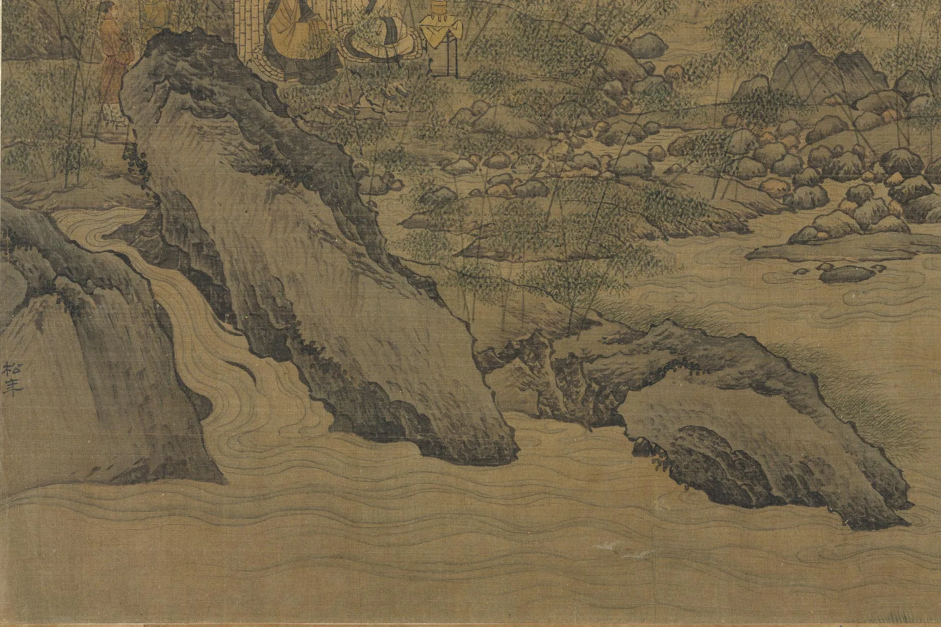 传刘松年《西园雅集图》局部 (6)