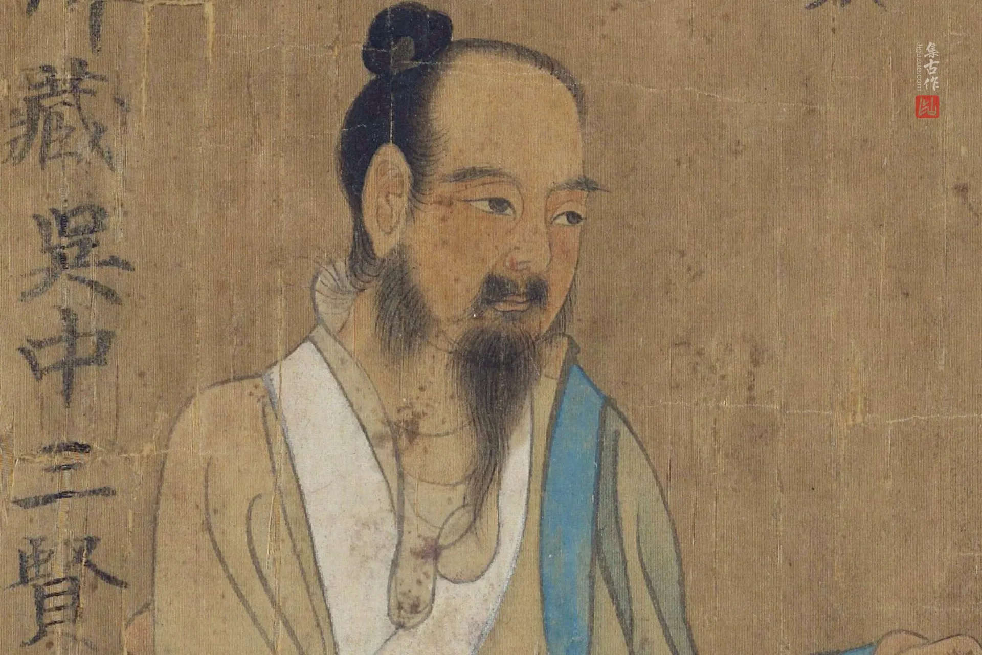 传李公麟《吴中三贤图》局部 (3)