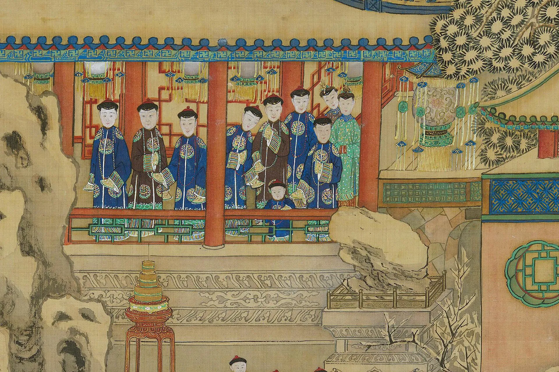 清佚名《万国来朝图》高清局部 (7)