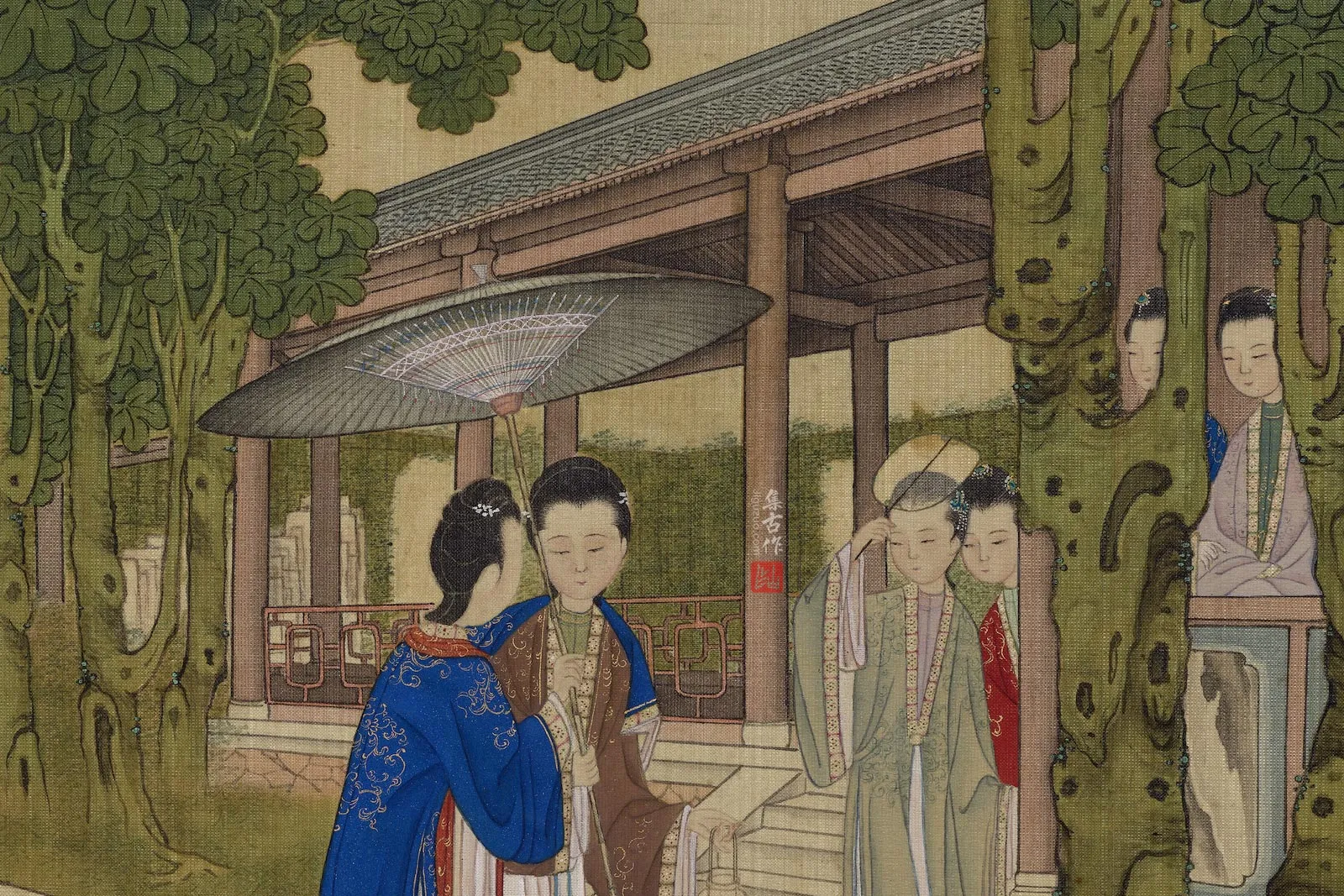 焦秉贞《画仕女人物册》局部 (5)