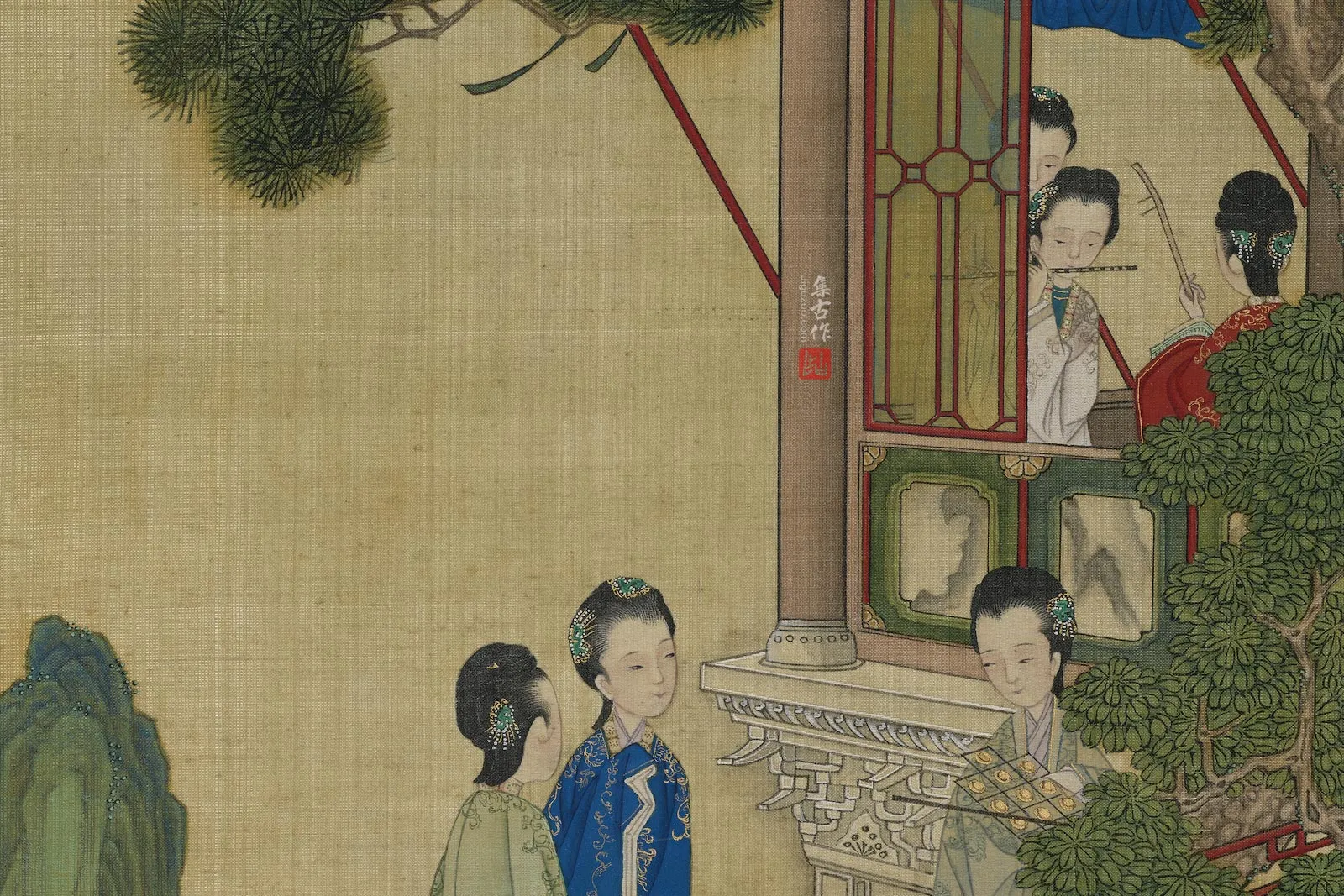焦秉贞《画仕女人物册》局部 (6)