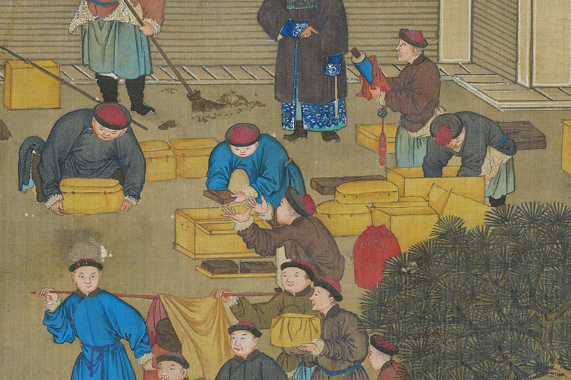 清人《万国来朝图》高清大图局部 (5)