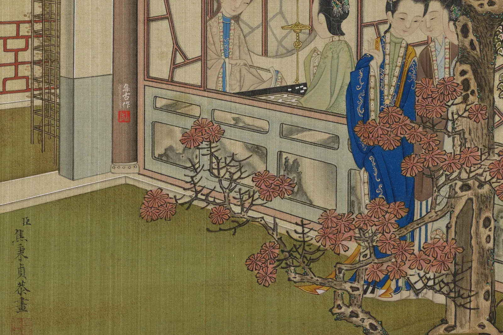 焦秉贞《画仕女人物册》局部 (8)