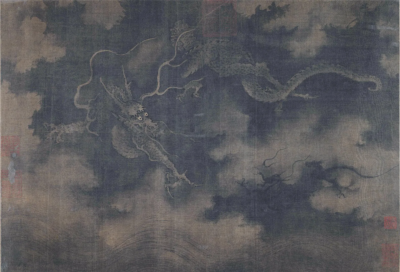 陈容《墨龙图》卷